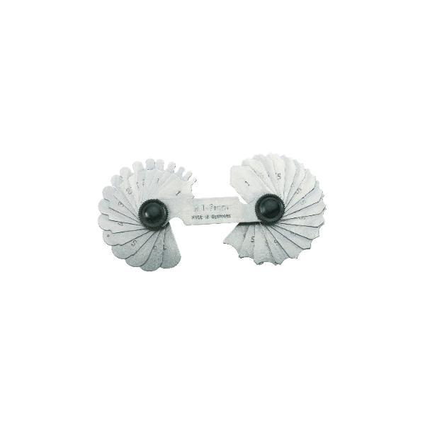 Radienschablone 15.5-25 mm 15 Blatt zum Messen von Innen- und Außenradien