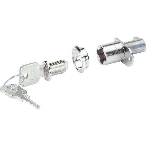 Hettich Prestige 2000 Zentralverschluss Z23 ø18 Zinkdruckguss vernickelt