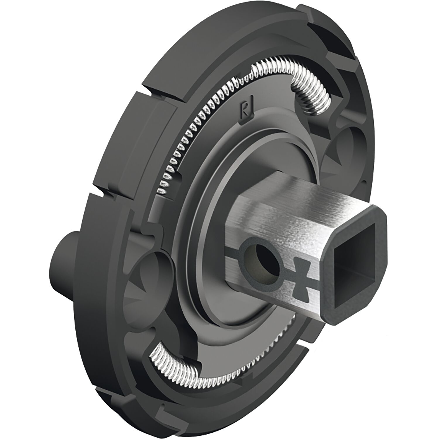 FSB Adapter-Rosette Drücker Führungsansatz 9 mm Standflügel FH-AGL EN179,schwarz