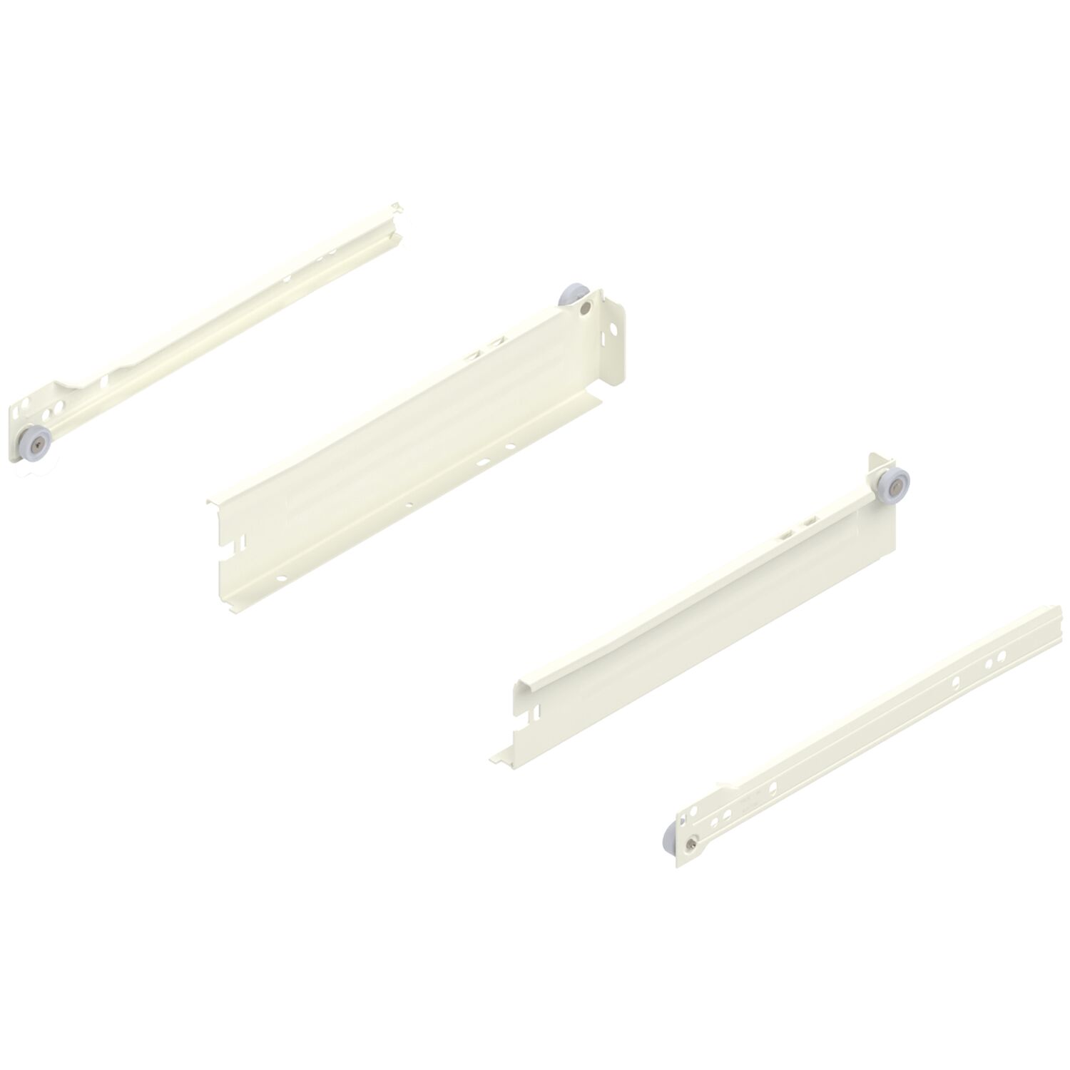 blum METABOX N Zarge 320 Schraubversion, Teilauszug, NL 270, cremeweiß