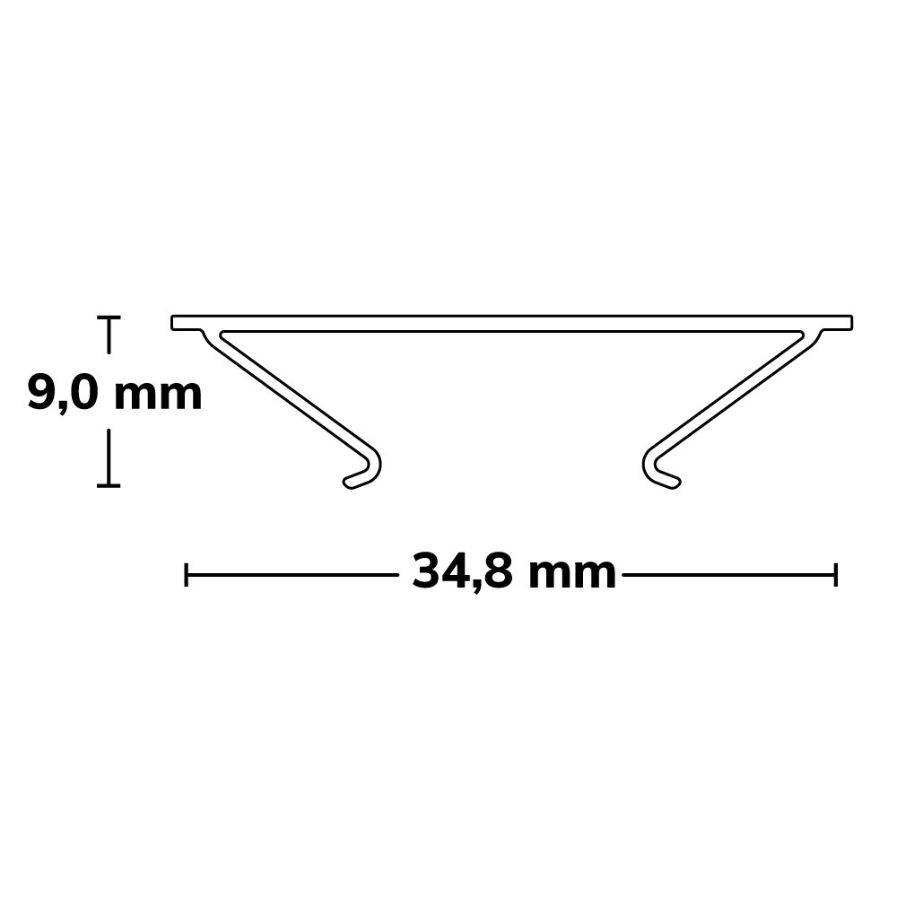 ISOLED Abdeckung COVER45 opal/satiniert 200cm für Profil CORNER12 BORDERLESS