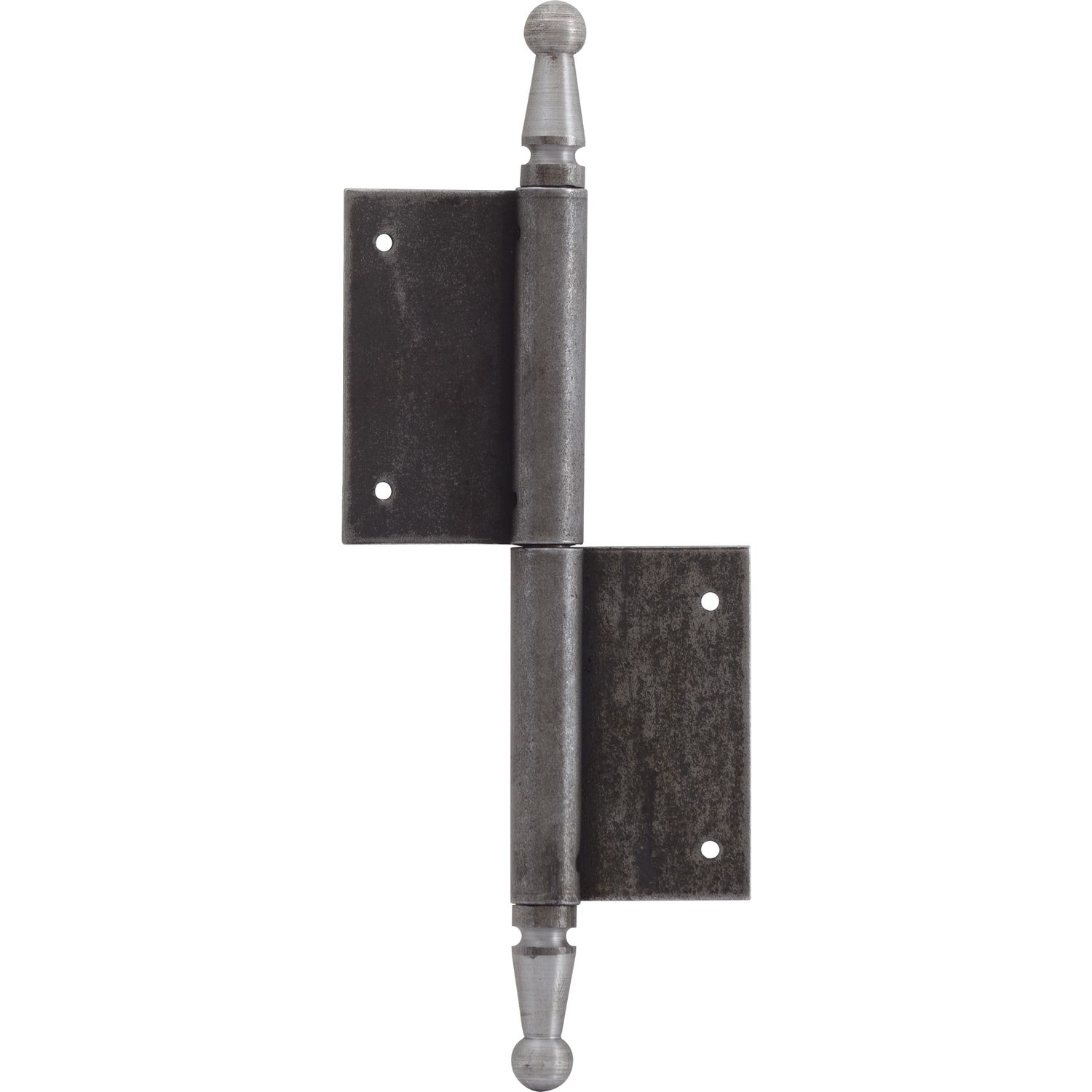 Türnussband mit Zierkopf, links, 120 x 180 mm, Stahl blank