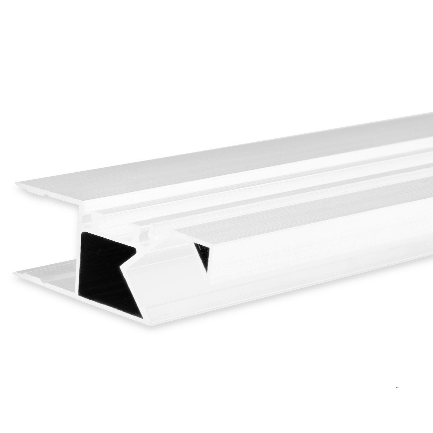 ISOLED LED Aufbauleuchtenprofil HIDE ASYNC Aluminium weiß RAL 9003 200cm