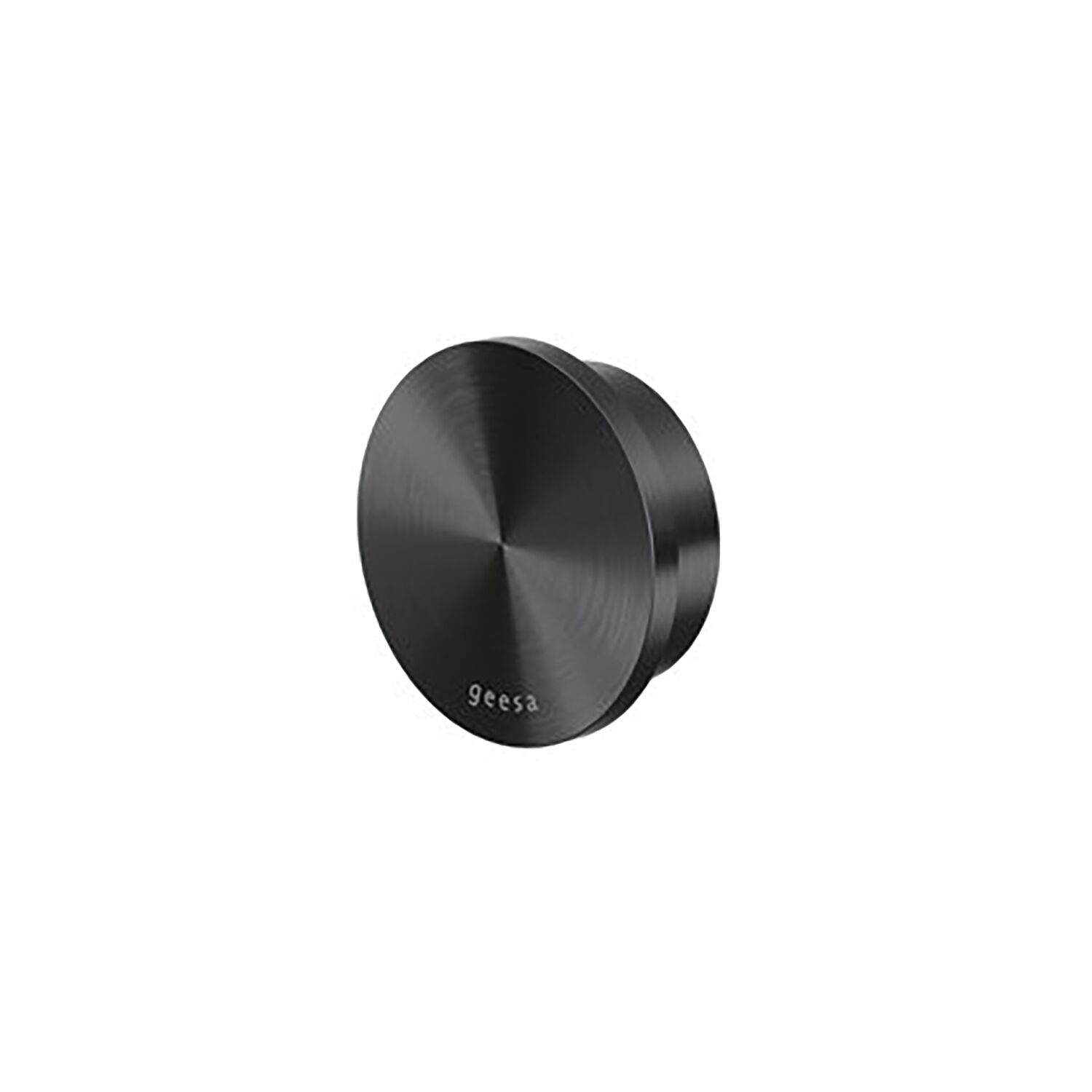 GEESA Handtuchhaken Opal groß, Metallfinish Schwarz gebürstet