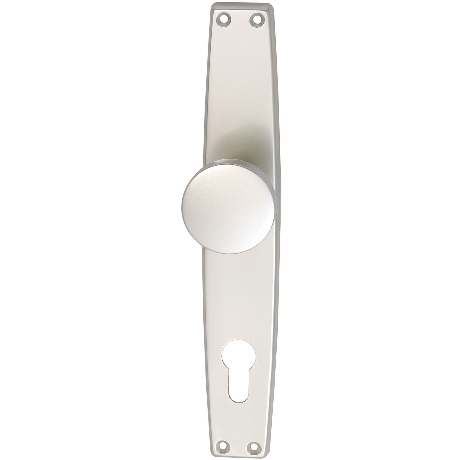 Grundmann Knopflangschild WG 1000 FAVORIT - PZ 88, Alu neusilber eloxiert