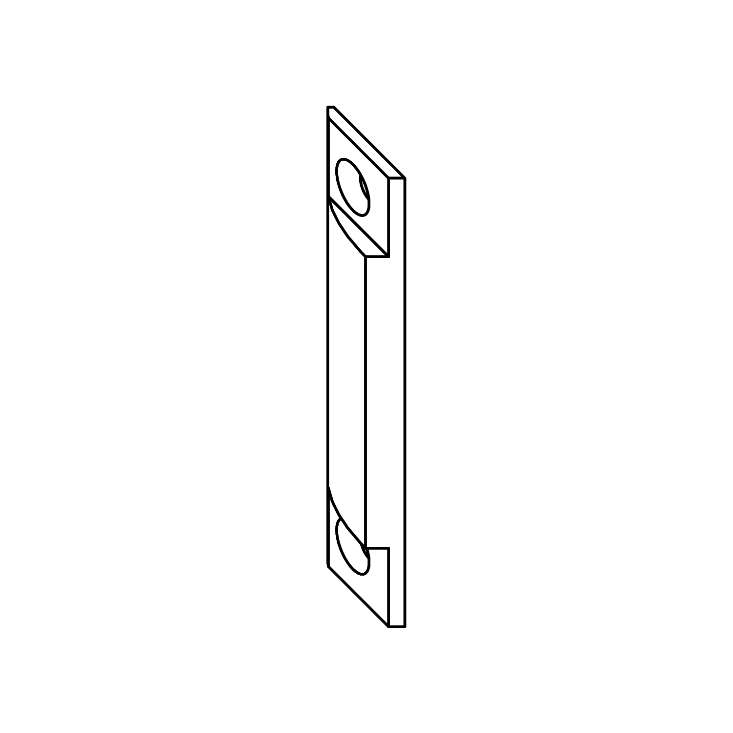 Maco #43789 MACO Anpressverschluss VV, Rahmenteil, 12 mm Falzluft (43789)