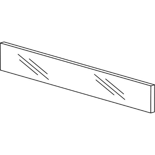 blum LEGRABOX Einschubelement-Vorne, H=70, KB=1200 (18/19), Glas klar
