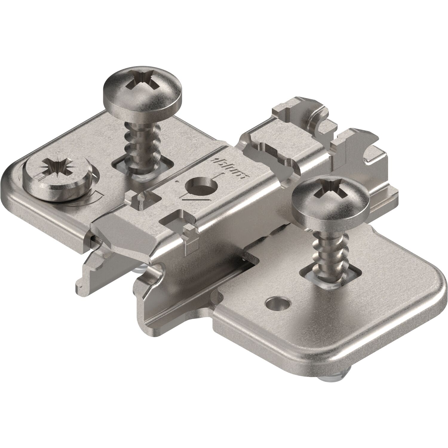 blum CLIP Exzenter Kreuzmontageplatte Stahl EXPANDO Distanz 3mm