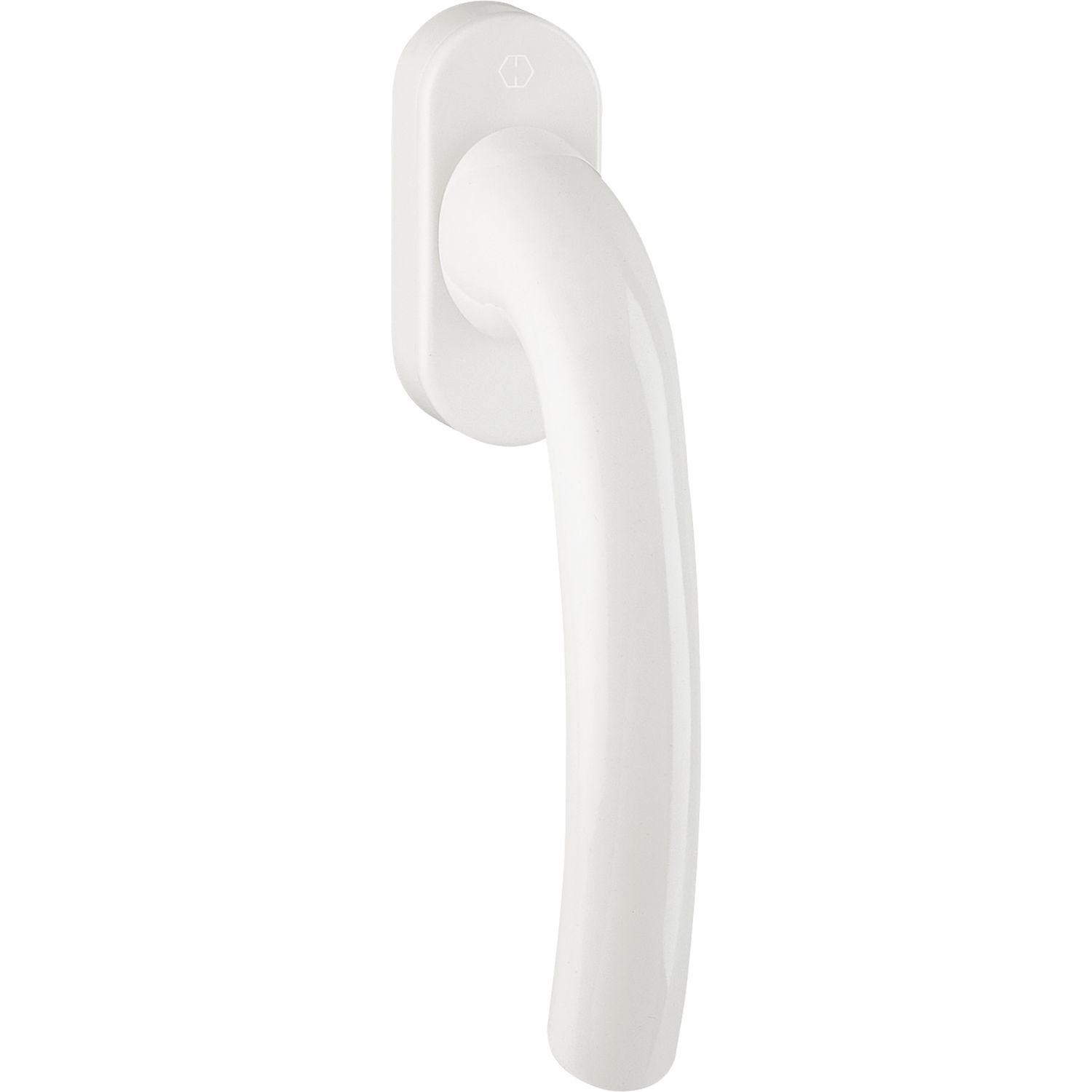 Hoppe Fenstergriff TOKYO Vierkant 7x32mm Rastung Aluminium weiß