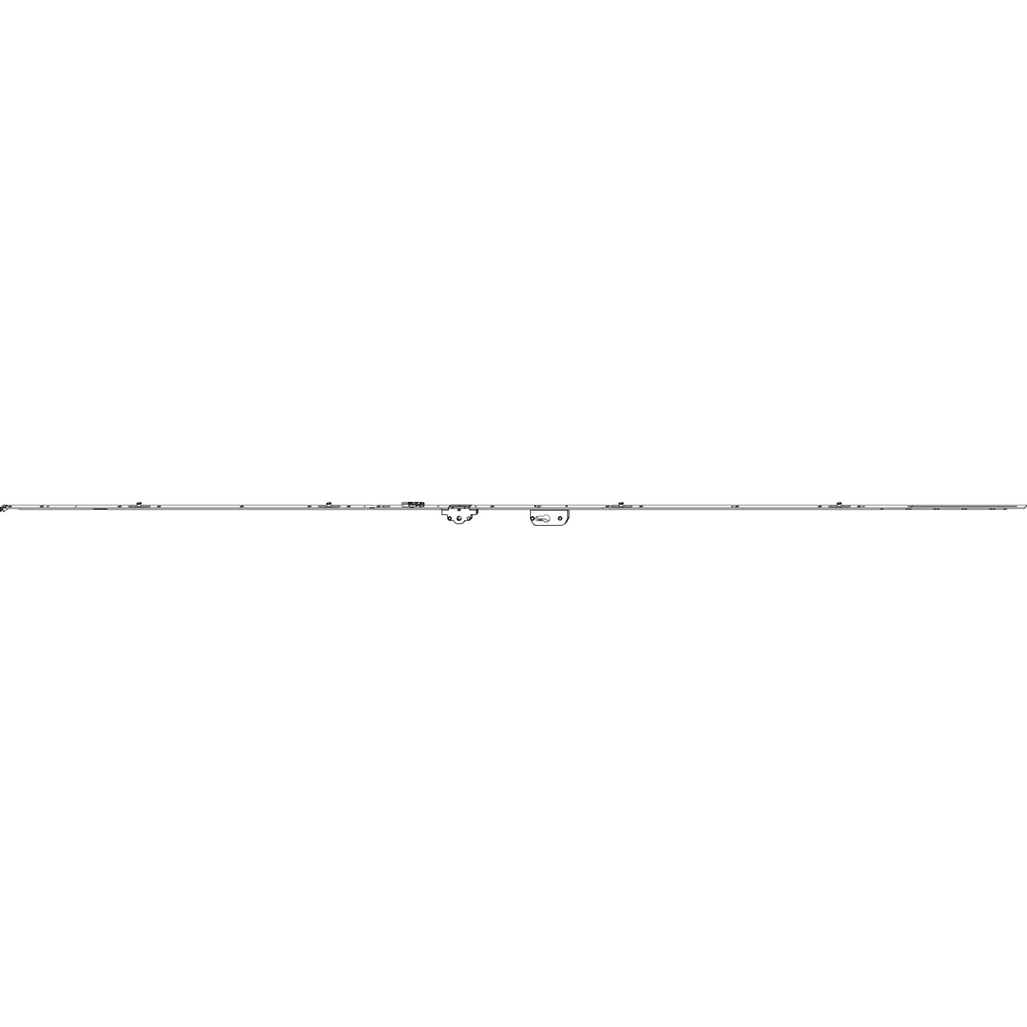 Maco #205634 MACO MM DK-Getriebe fix, PZ sperrbar, DM 45 mm, 4iS, FFH 2201-2450 mm (205634)