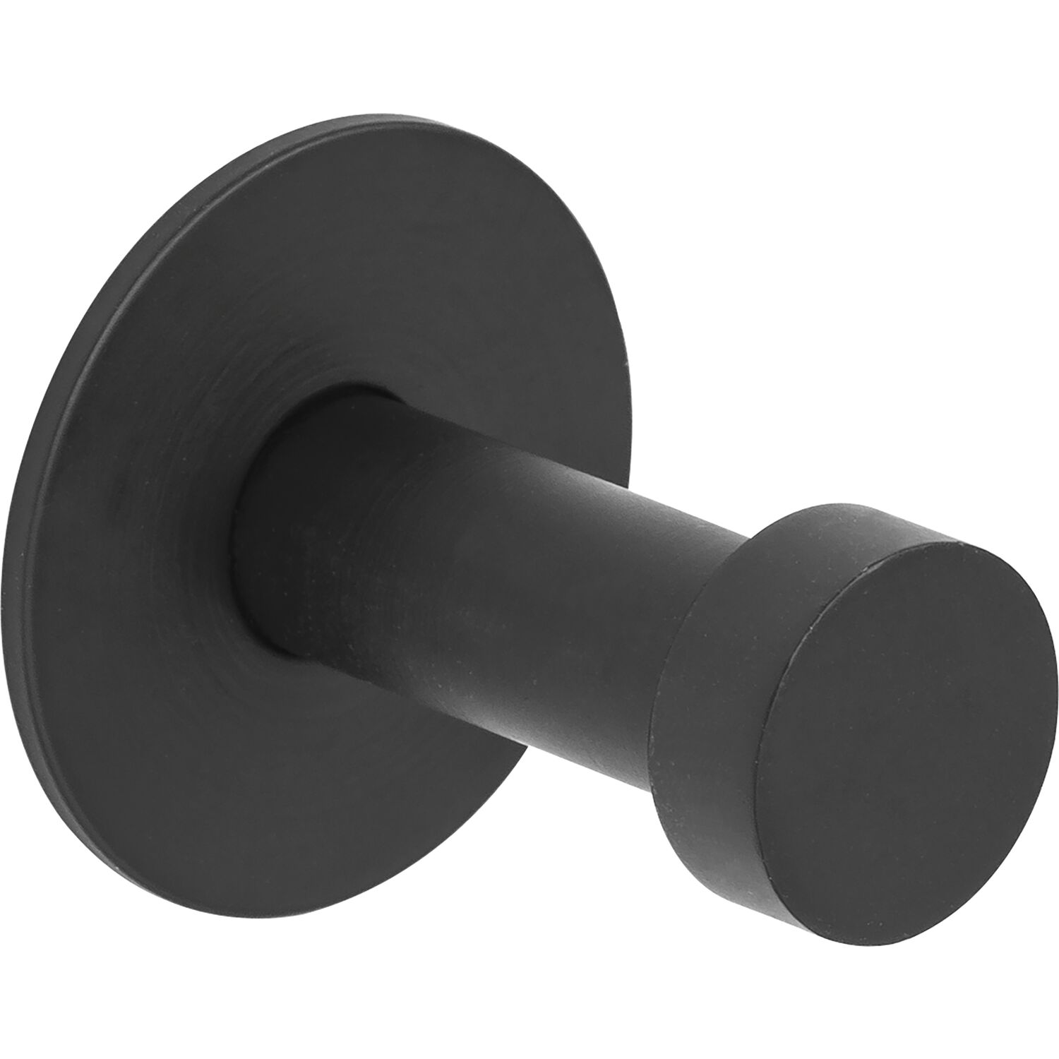 Alles im Griff Mantelhaken Pirwa 1 mit Platte ø 30mm Tiefe 32mm Stahl schwarz matt