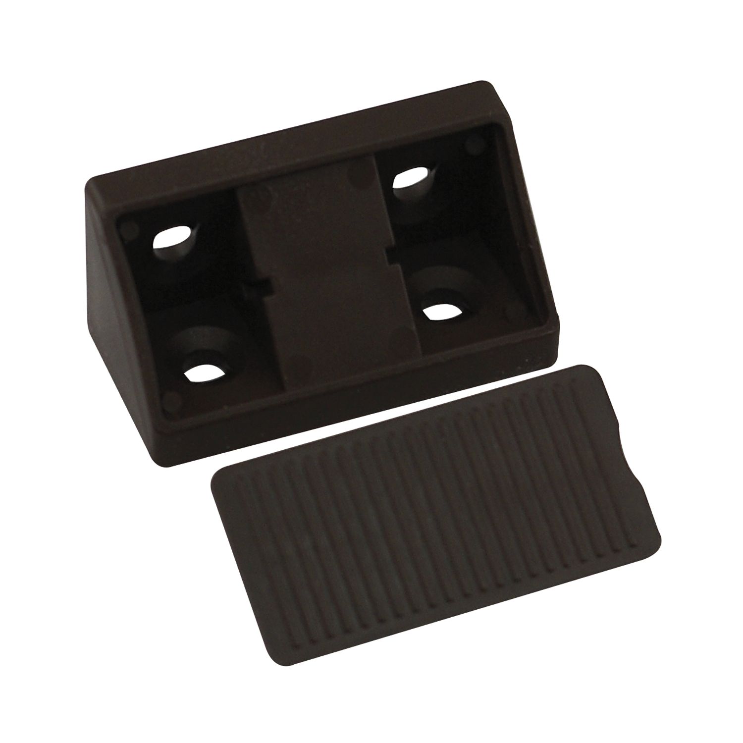 Schrankverbinder Universal, 21 x 21 x 44 mm, Kunststoff dunkelbraun