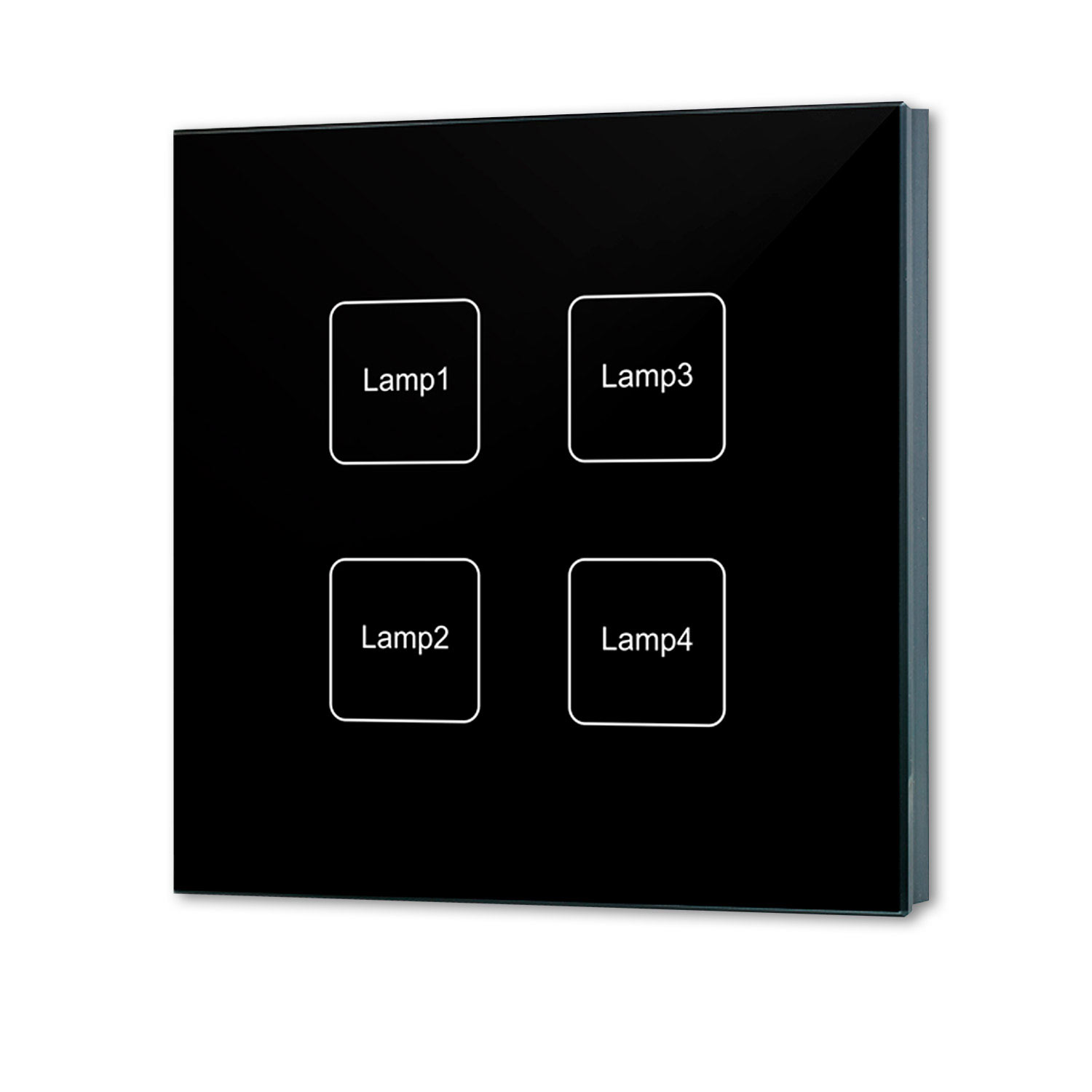 ISOLED DALI 4 Adressen Einbau-Touch Master-Dimmer schwarz Versorgung via DALI-Bus Spannung