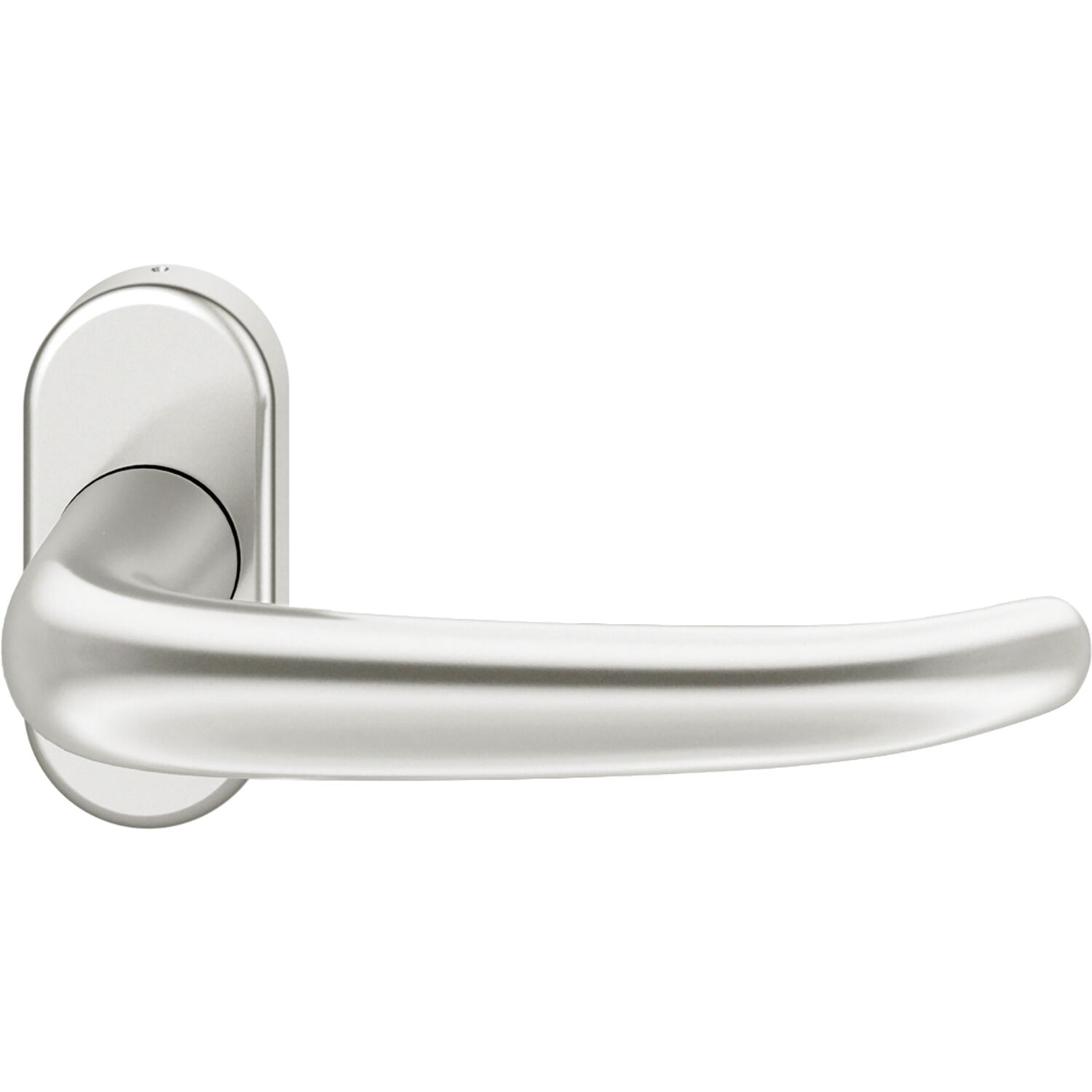 FSB Rahmentürdrücker 09 1023 Hochhaltefeder B ovale Rosette Aluminium silber