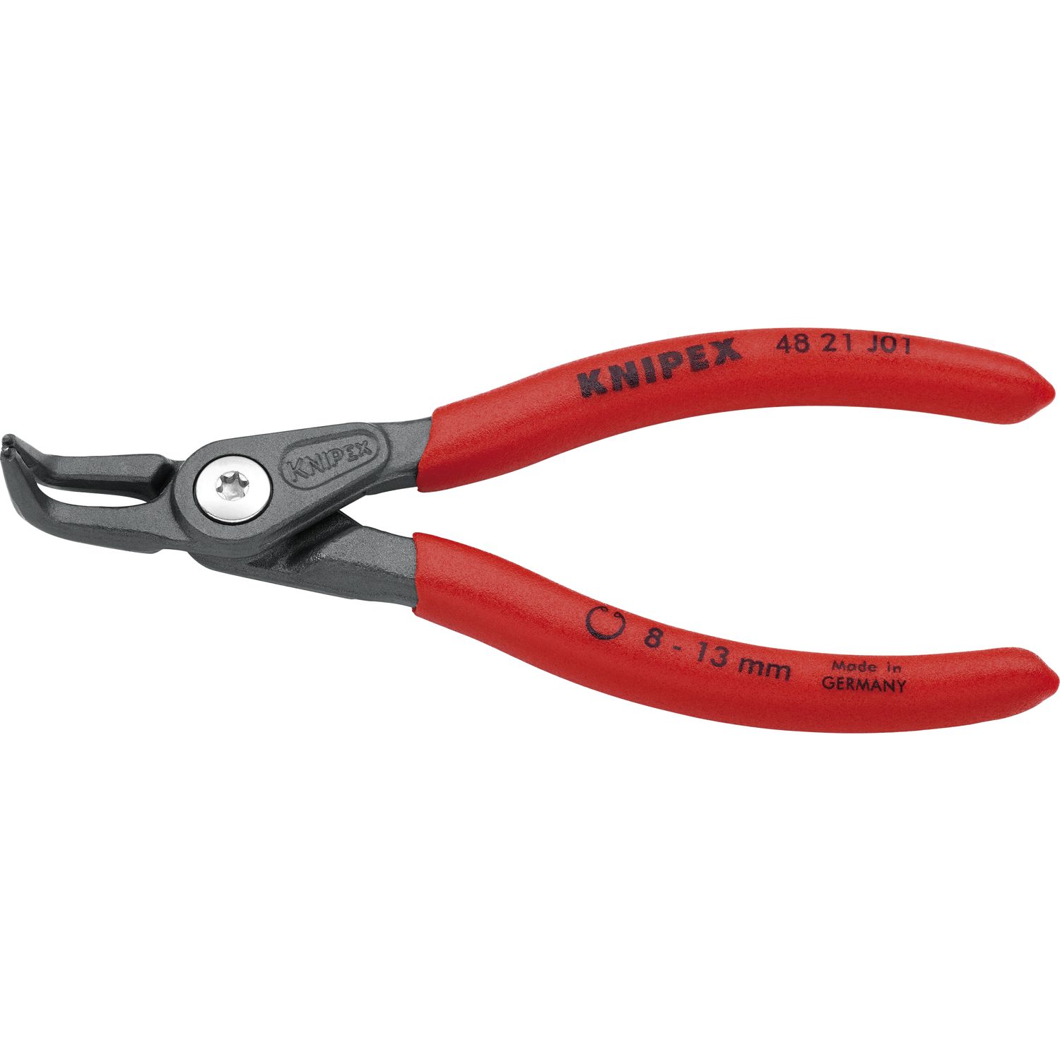 Knipex Präzisions Sicherungsringzange 4821 J01 DIN 5256 D innen gebogen
