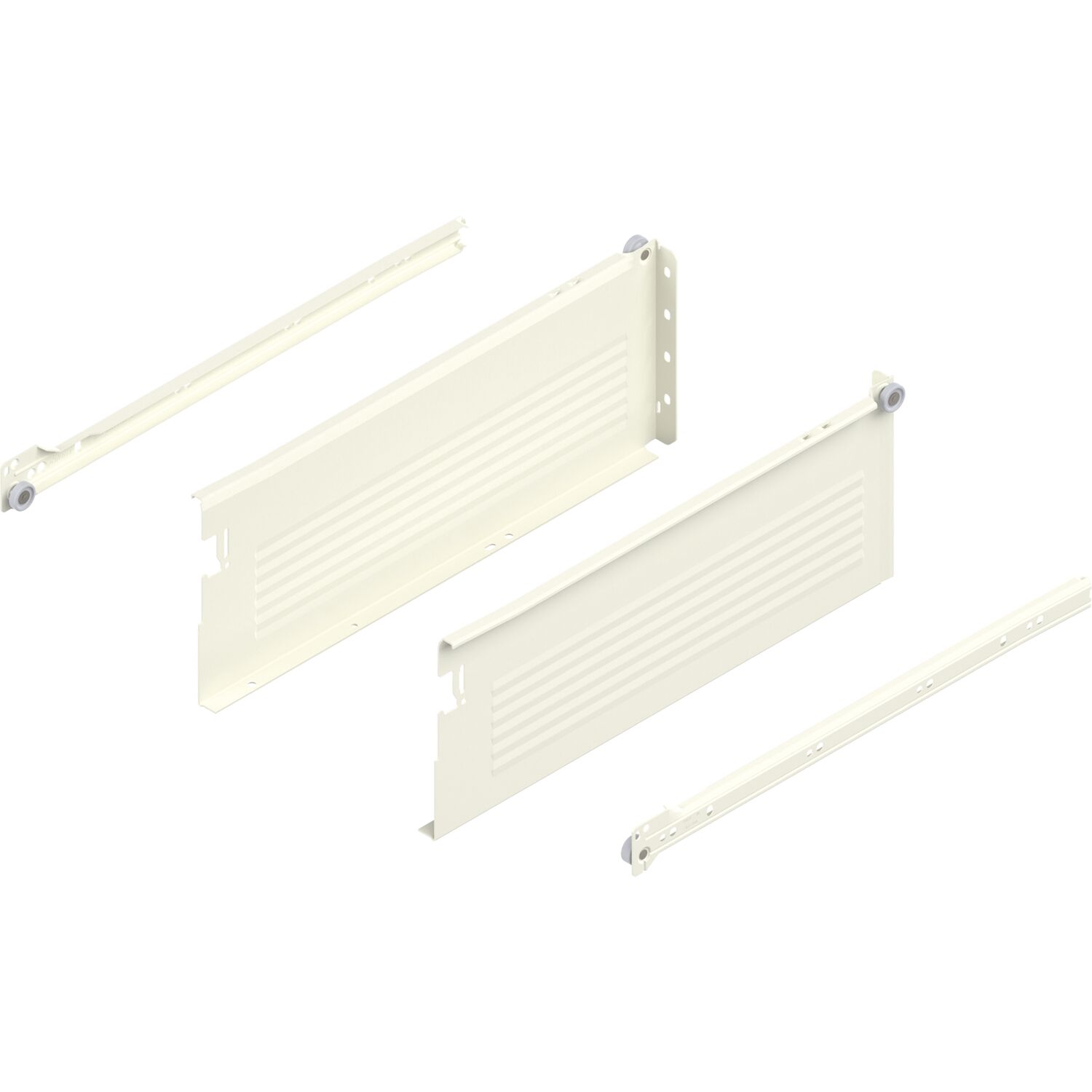 blum METABOX H Zarge 320 Schraubversion, Teilauszug, NL 400, cremeweiß