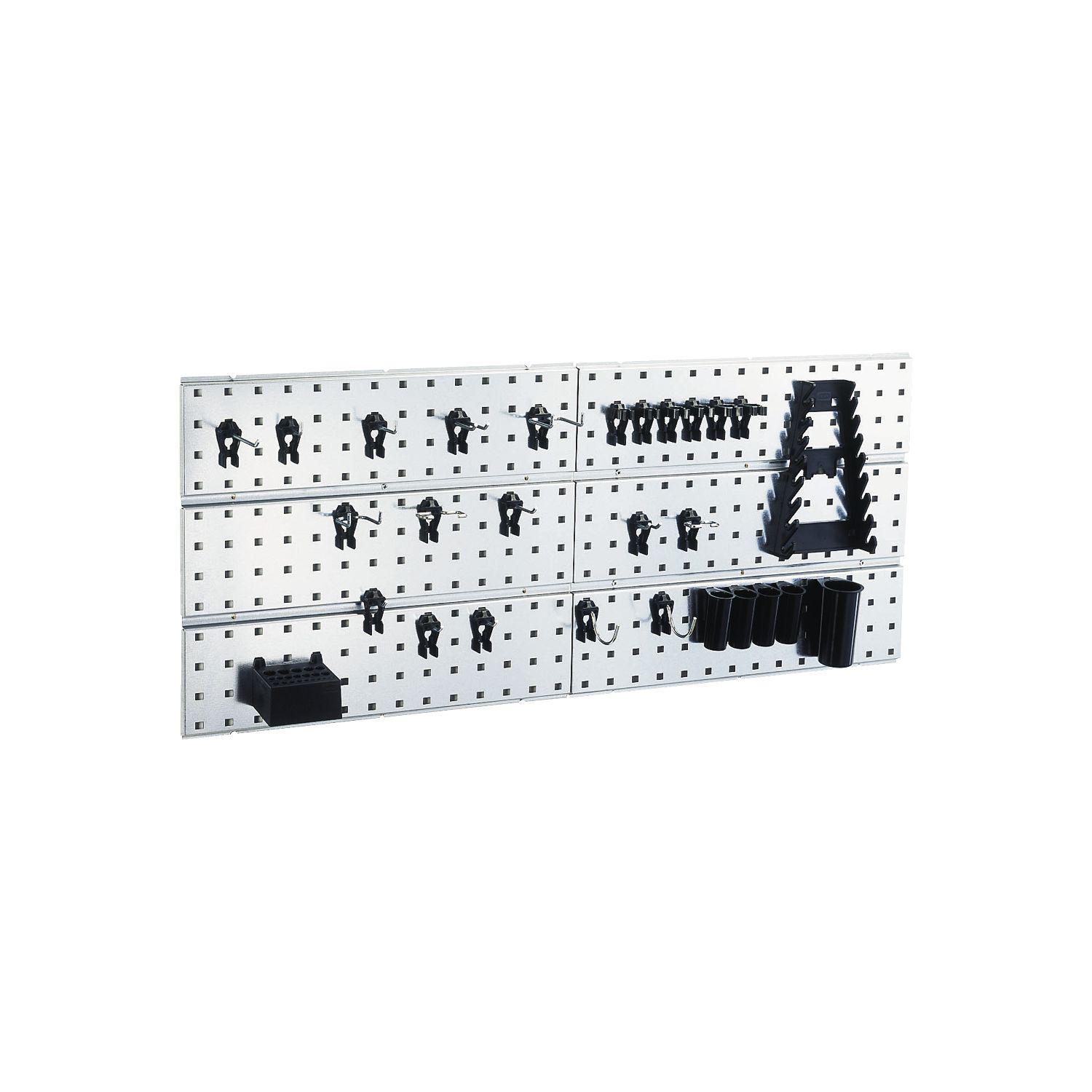 raaco Lochwand-Paneel Set 2TWP28 mit 28 Super-Clips