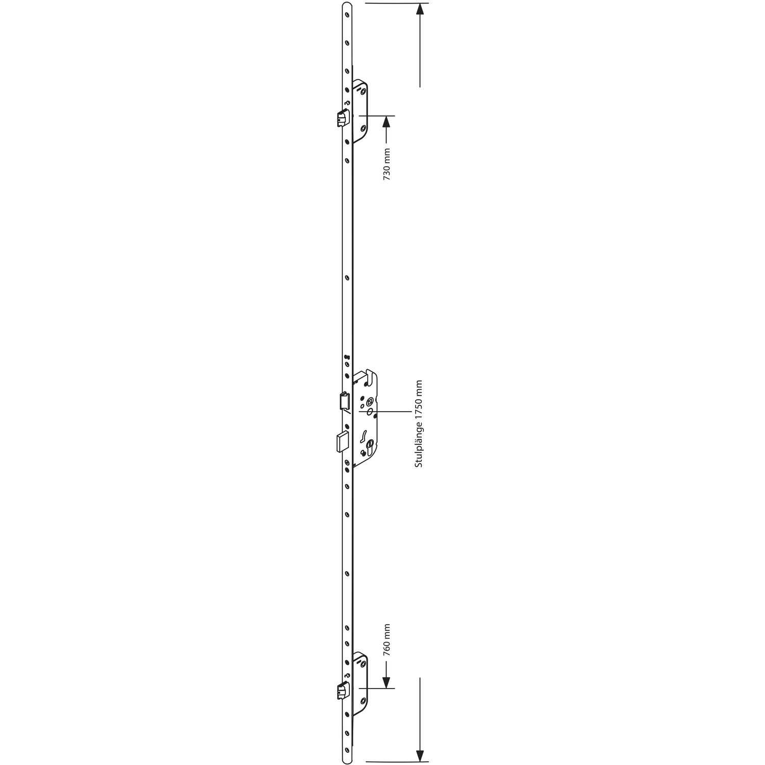 GU Mehrfachverriegelungsschloss SECURY Automatic DIN,m.Tagesent.NF DM65,rund,silber
