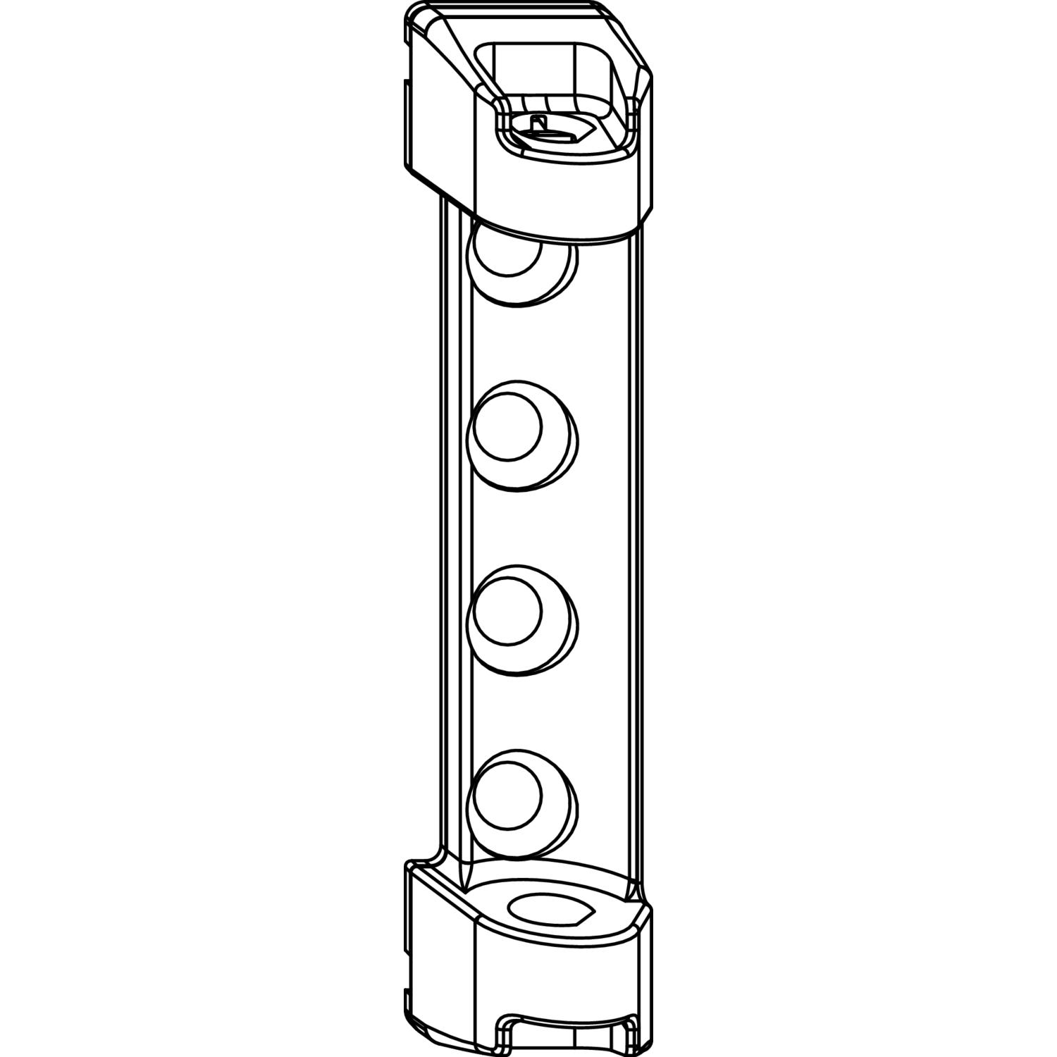Maco #225352 MACO Scherenlager PVC, 7 mm Tragezapfen, 120 kg, titan (225352)