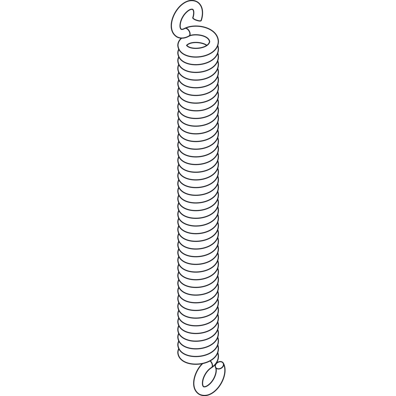 GU -937/934 HS Zugfeder für Hebegetriebeschloss, ab 200 kg, Stahl verzinkt
