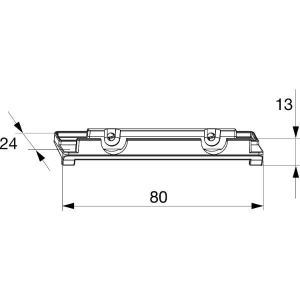 Maco #368967 Fiber-Therm Aufnahme für Trittschwelle, silber (368967)