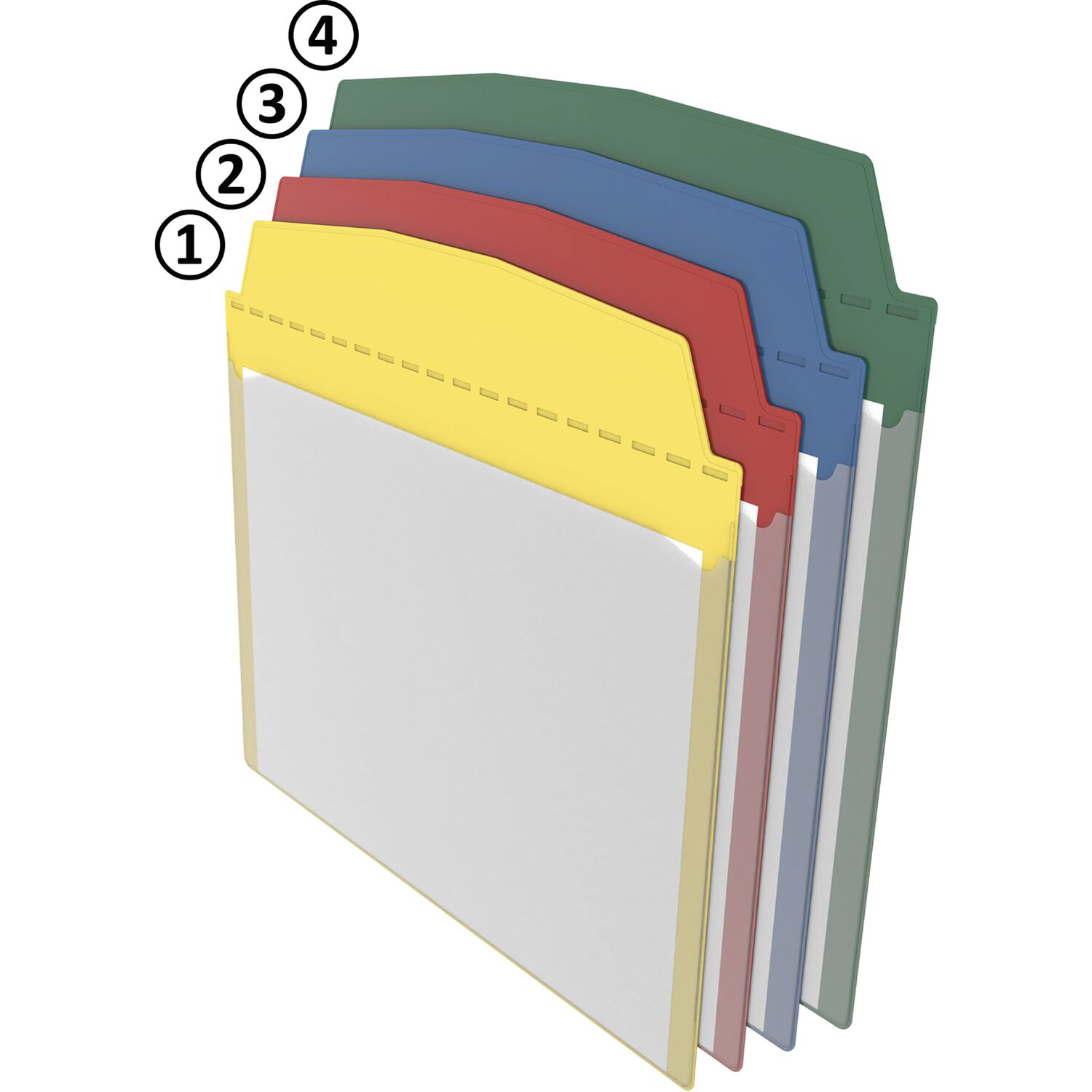 FATH Selbstklebende Sichttasche DIN A5 quer grün 230 x 205mm