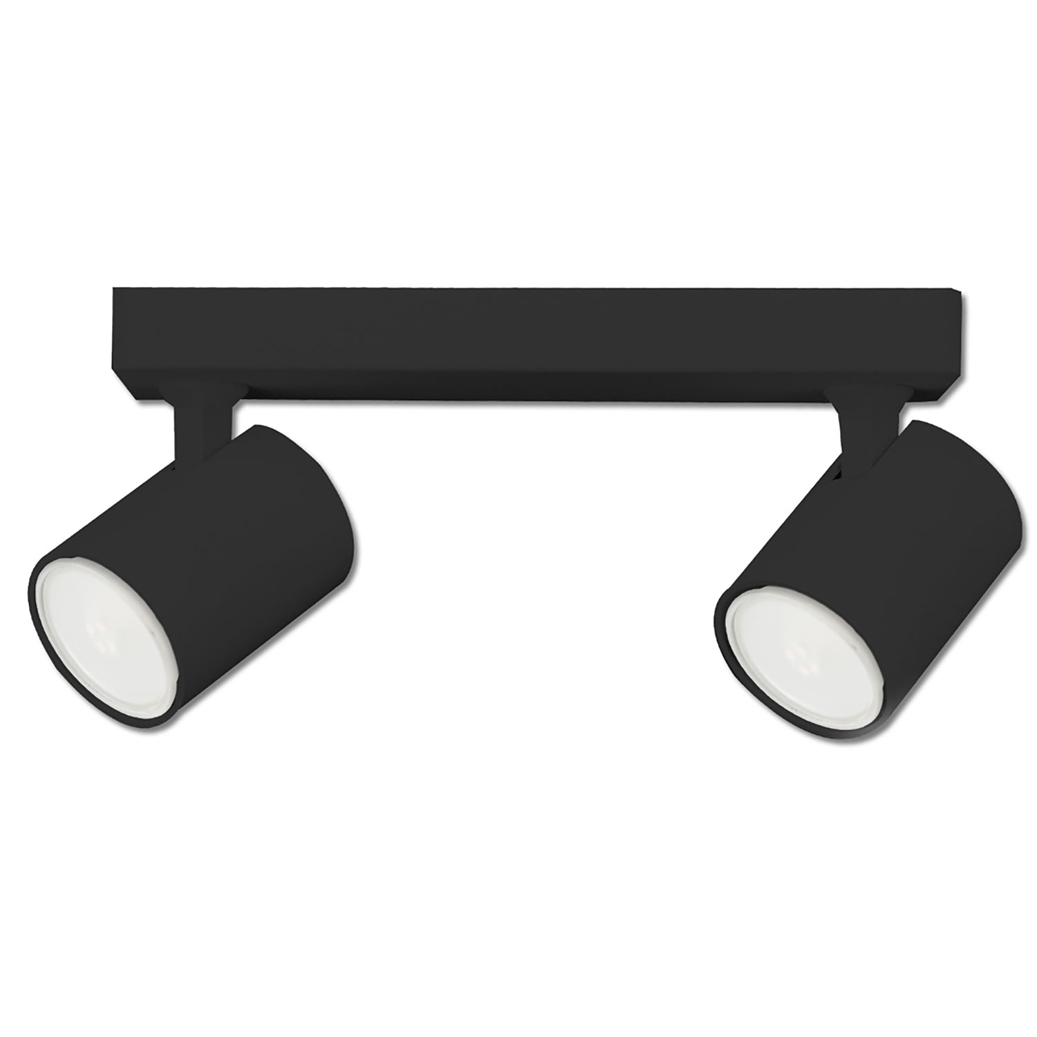 ISOLED Wand-/Deckenleuchte GU10 Dual IP20 schwarz exkl. Leuchtmittel