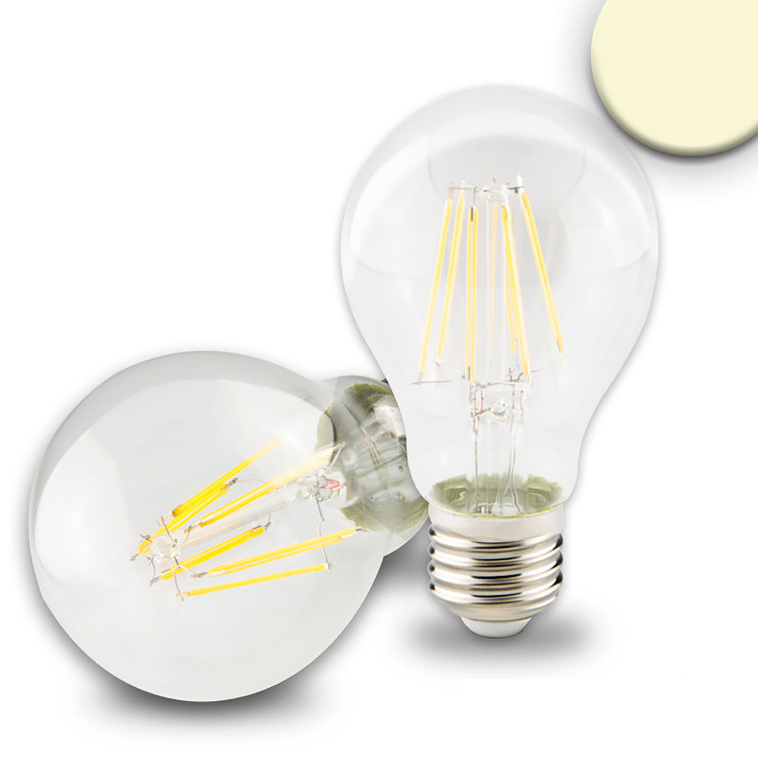 ISOLED E27 LED Birne 5W klar warmweiß dimmbar ISOLED E27 LED Birne 5W klar warmweiß dimmbar