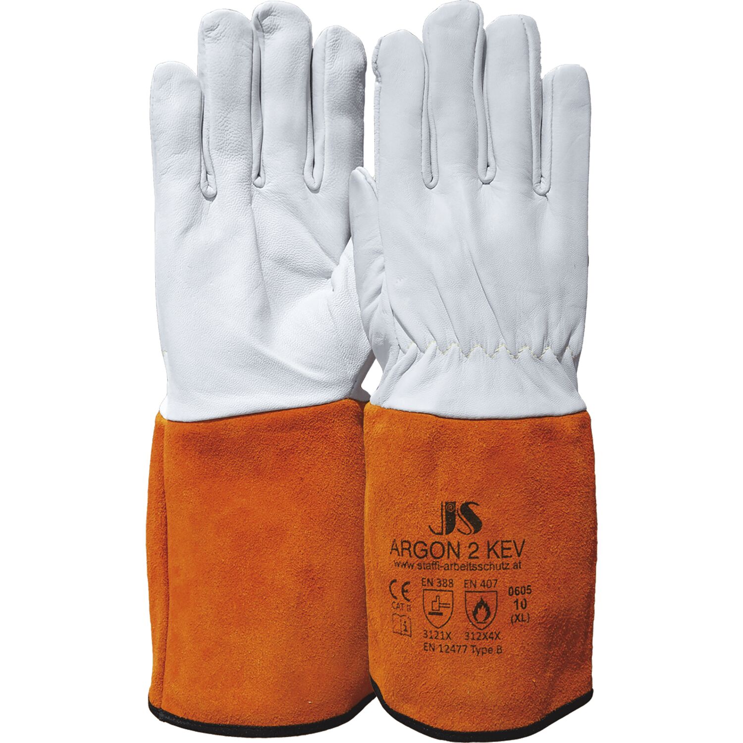 Staffl Schweißerhandschuh Argon2 35cm Größe 11 Rindsspaltleder (12 Paar)