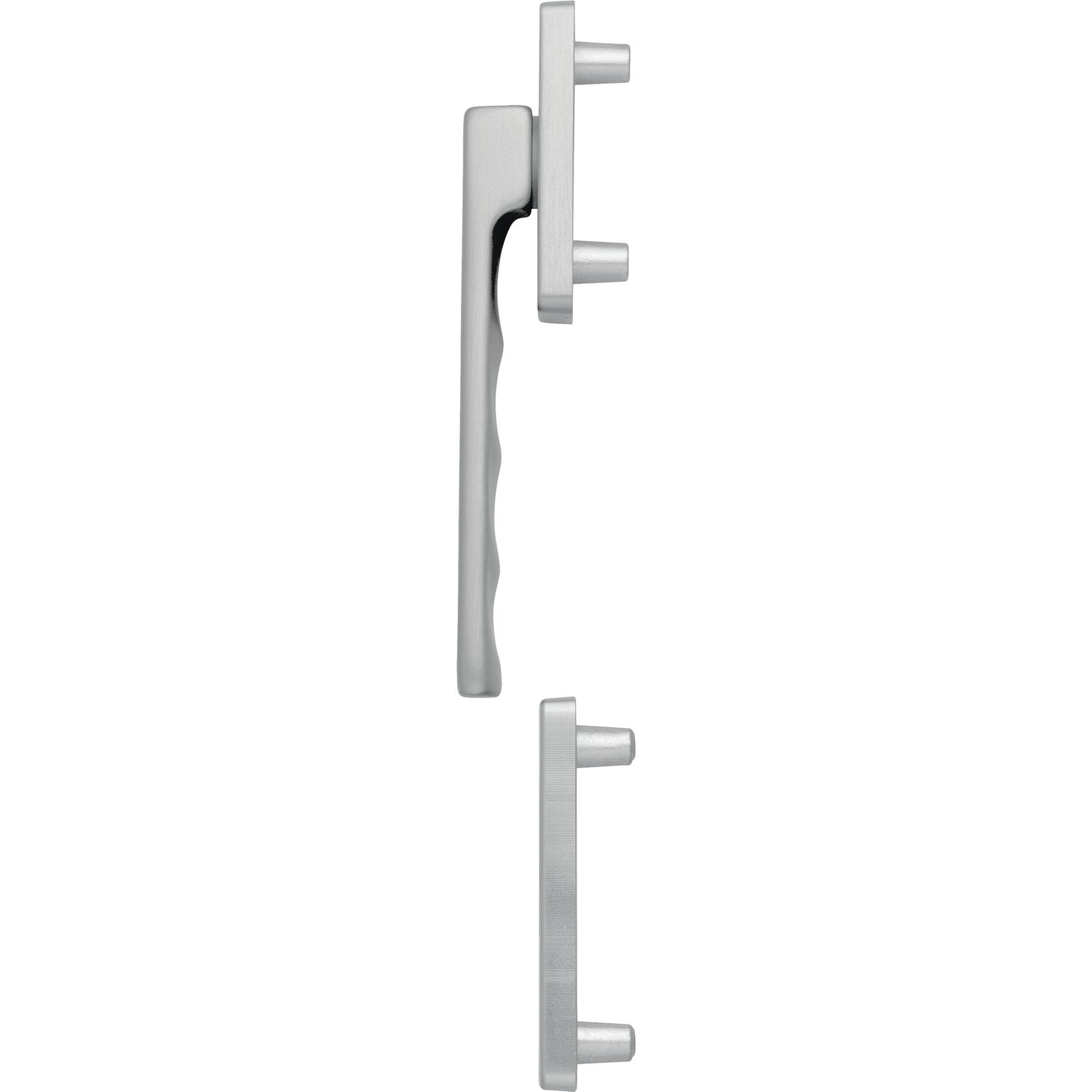 Hoppe Fenstergriff-Halbgarnitur TOULON außen flach Aluminium edelstahlfarbig