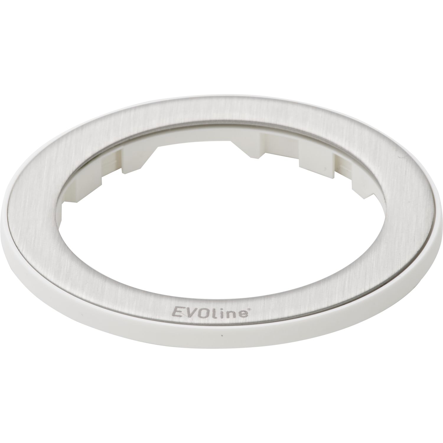 EVOline One Abdeckring weiß/Edelstahl