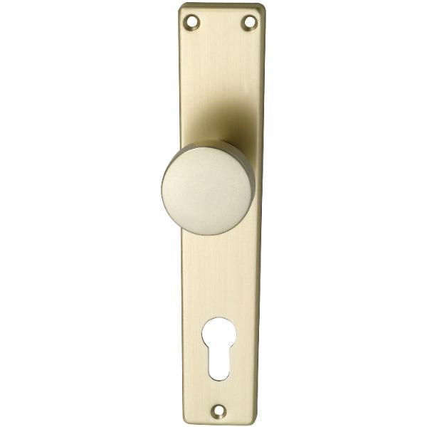 SCH-LINE Knopflangschild EUROPA, PZ 88, Wechsel-Rollstift M 10, neusilber elox.
