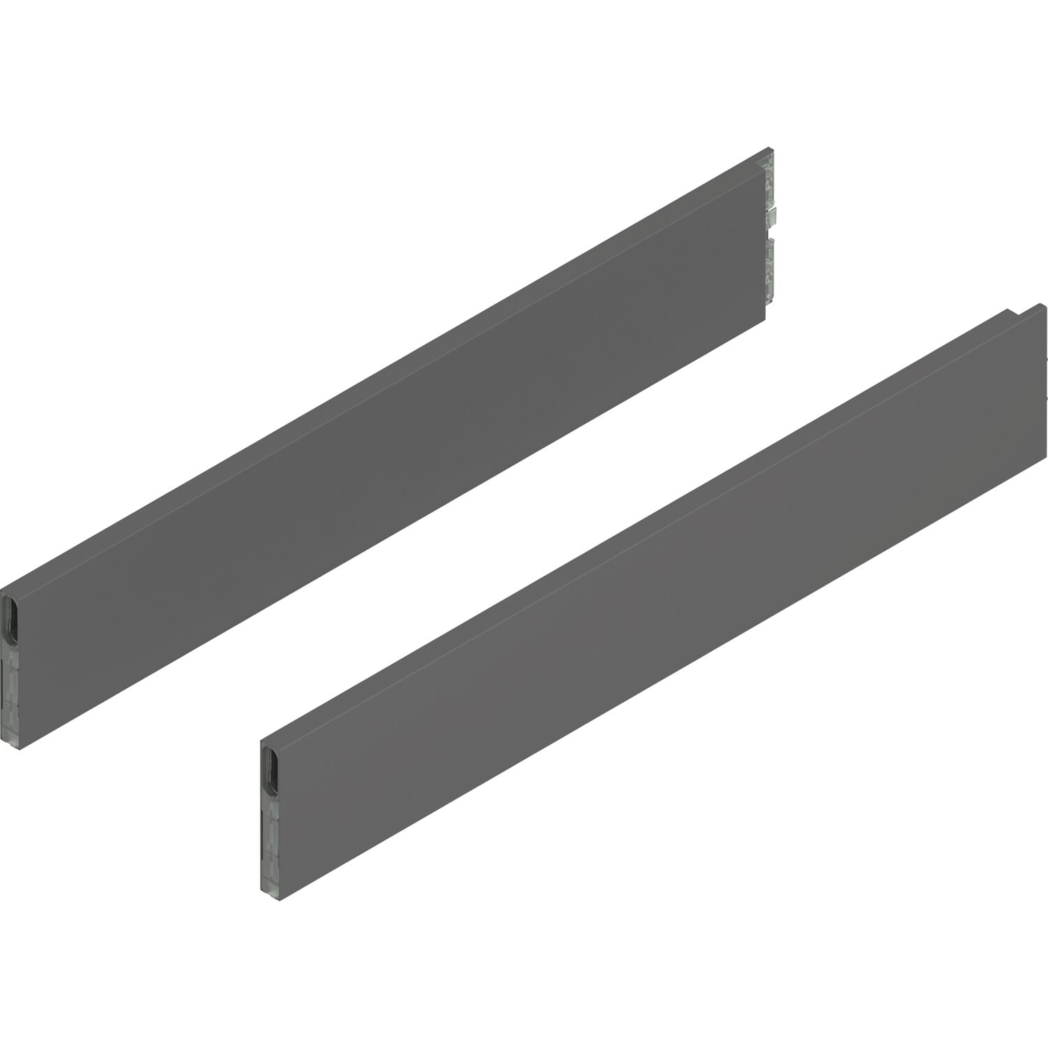 blum MERIVOBOX Boxcap Höhe E, NL 600, Oriongrau-matt