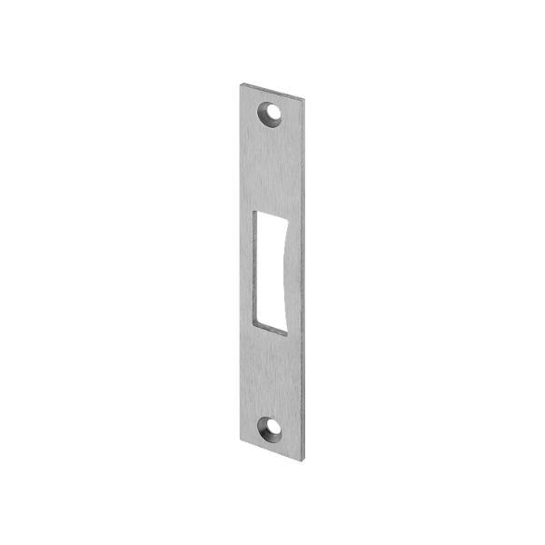 Wilka Schließblech flach f. Rohrrahmen-Riegelschloss, 136 x 24 x 3 mm, Edelstahl