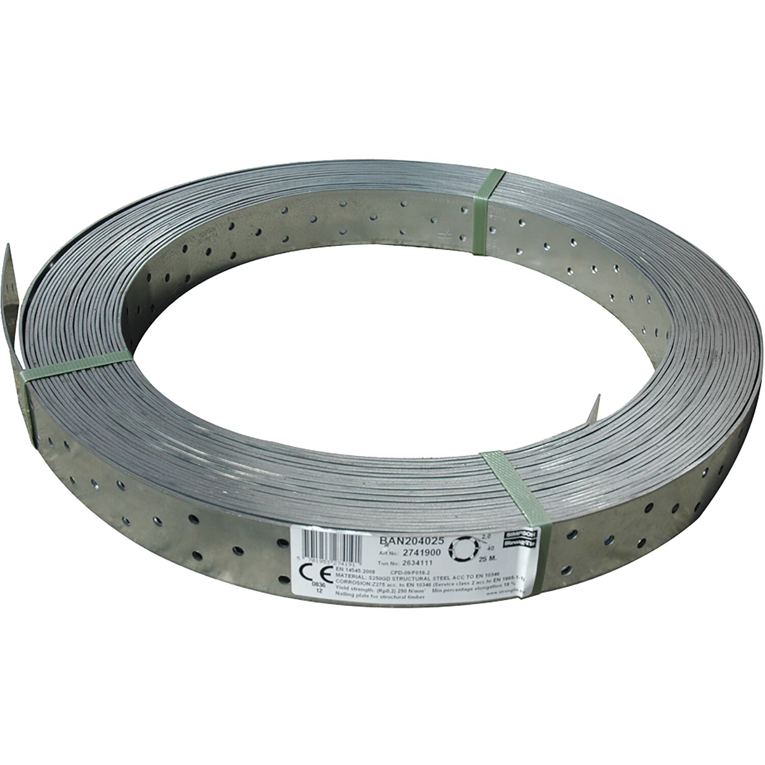 Simpson Windrispenband BAN 80x2.0/25 Meter feuerverzinkt ( BAN208025 )