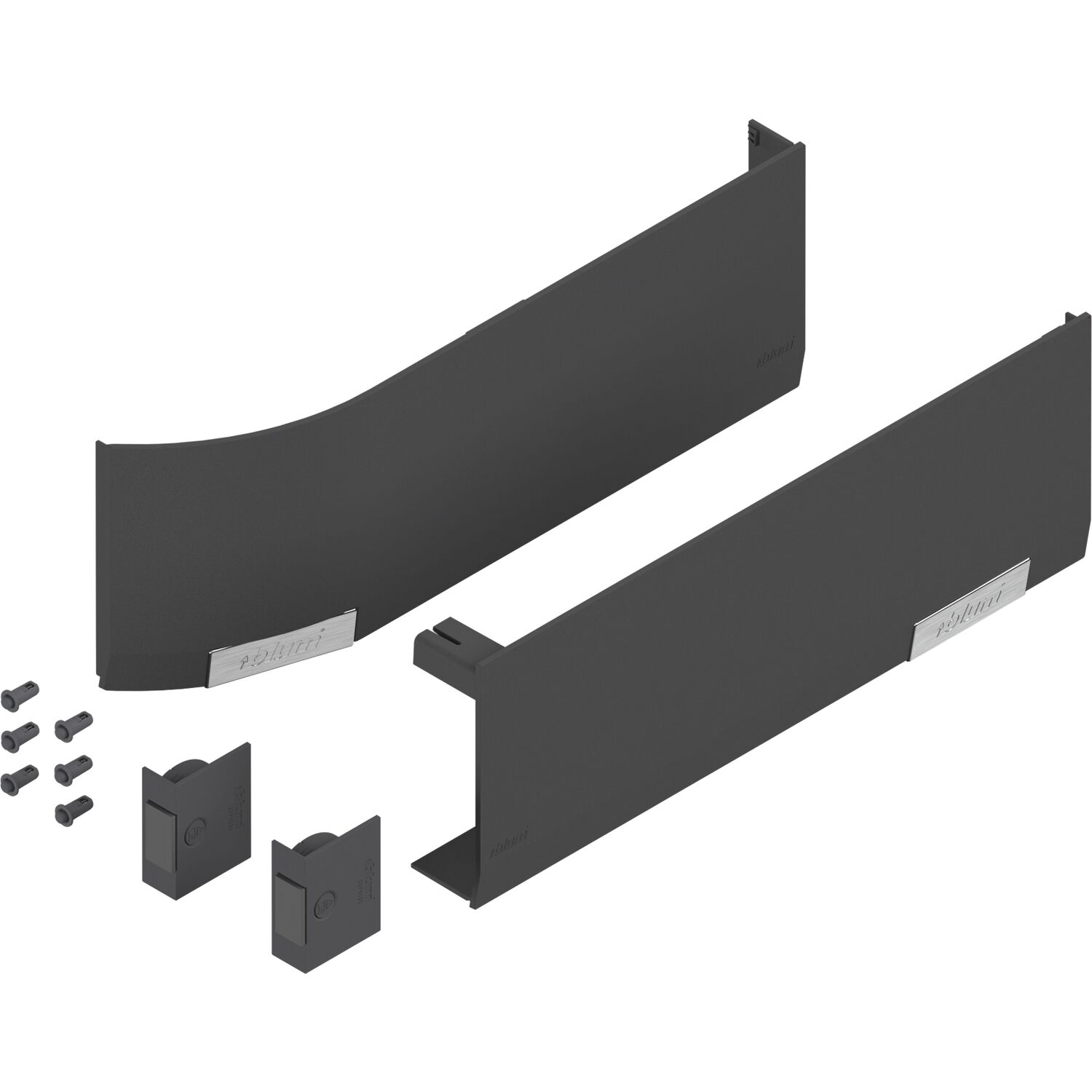 blum AVENTOS HF/HS/HL TOP Abdeckkappen-Set für SERVO-DRIVE, Kunststoff tiefgrau