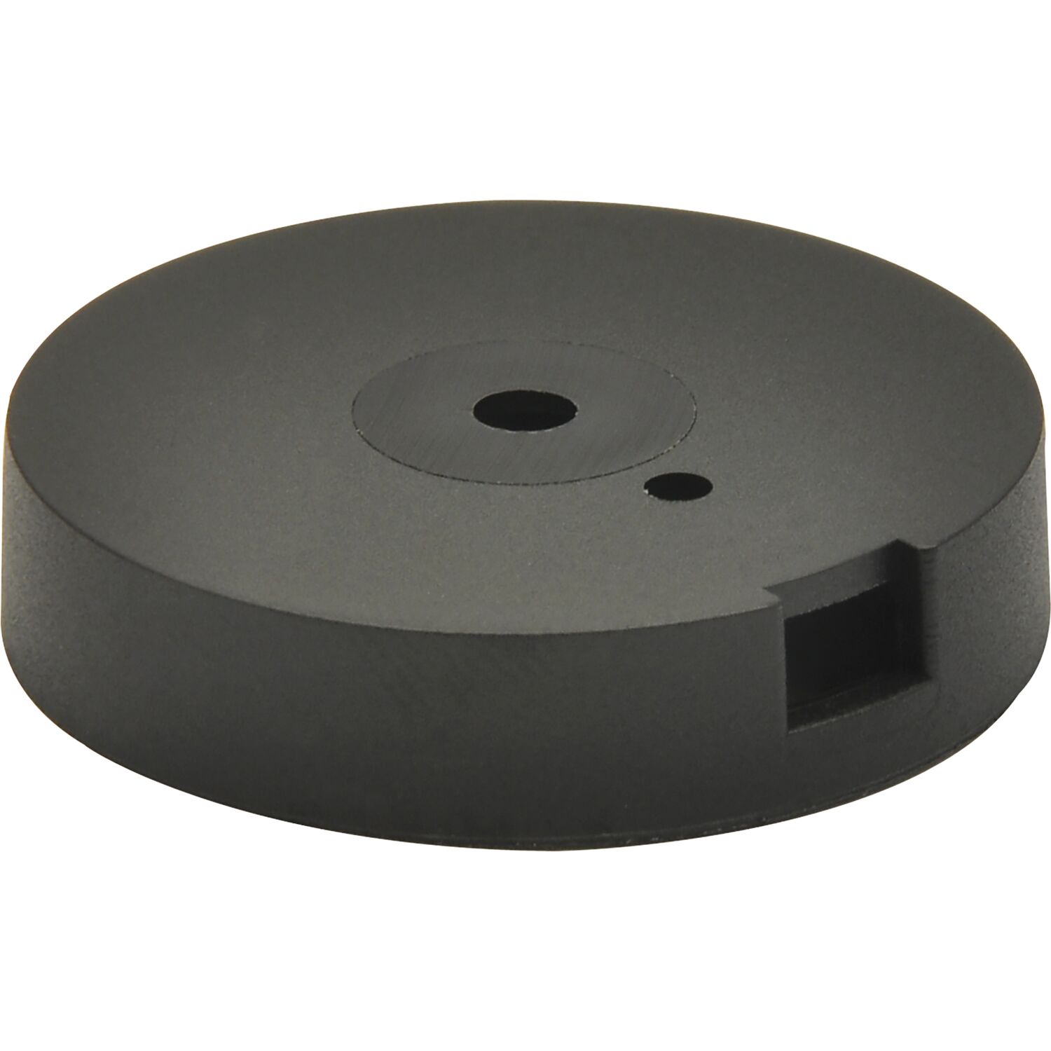 QuickClick Basisteil zum Anschrauben ø 30 mm, Höhe 5 mm, Kunststoff schwarz