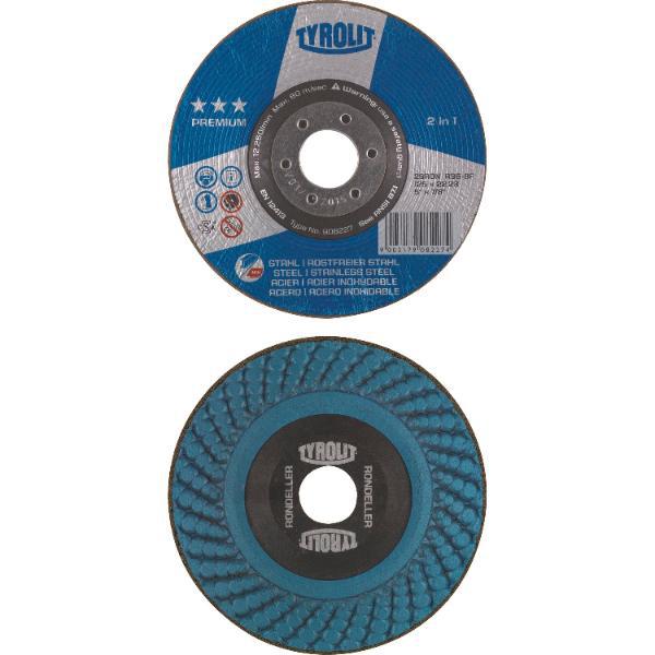 Tyrolit Rondeller Premium*** 115 mm Korn 60 für Metall 2in1 Form 29RON