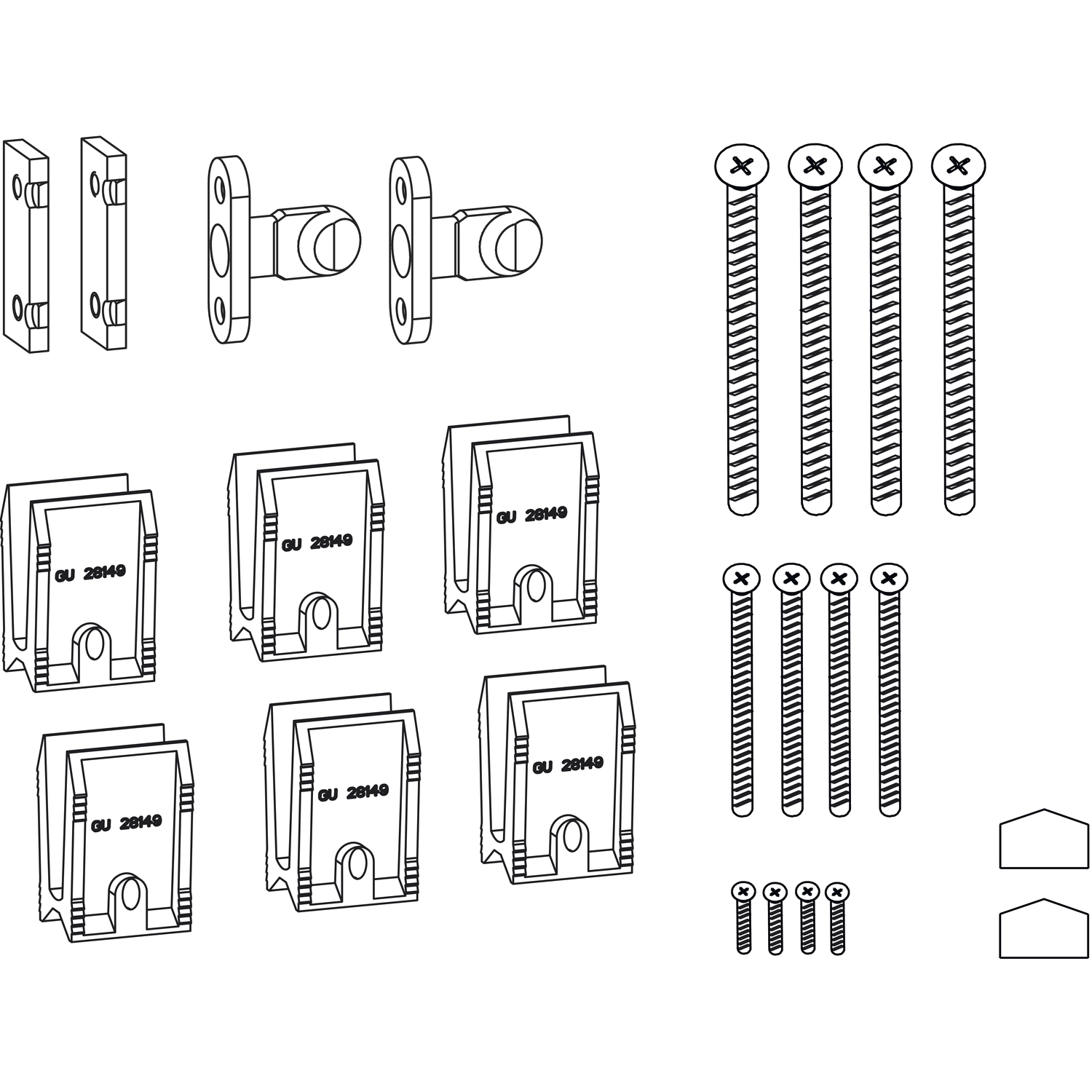 GU -934 HS Zubehör-Beutel Schema C