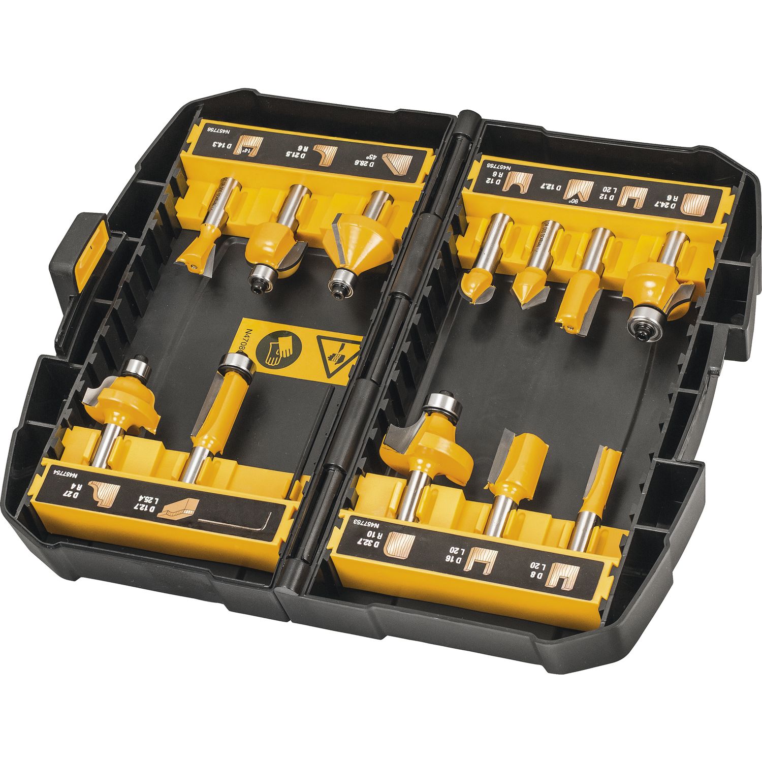 DeWalt Fräserkassette HW DT 90016 12-teilig