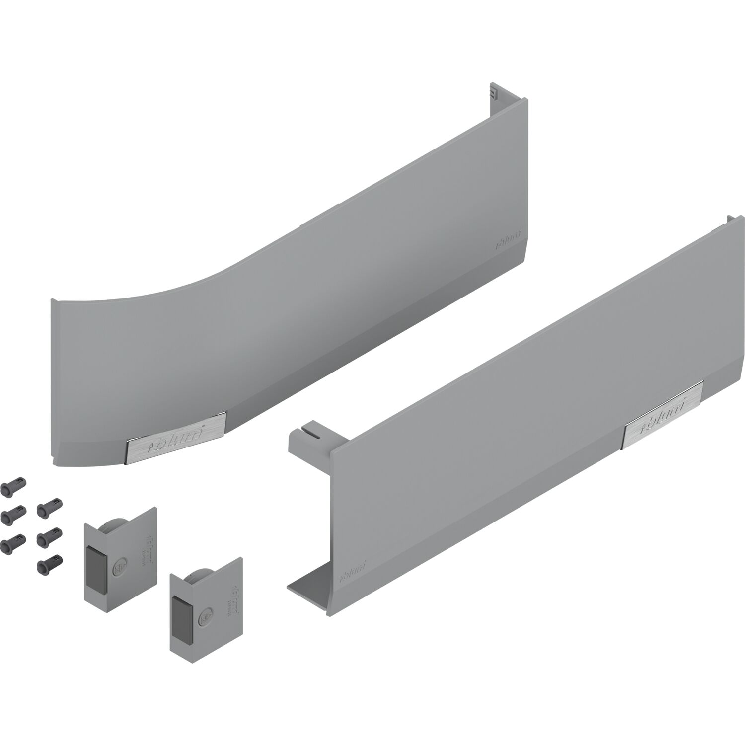 blum AVENTOS HF/HS/HL TOP Abdeckkappen-Set für SERVO-DRIVE, Kunststoff hellgrau