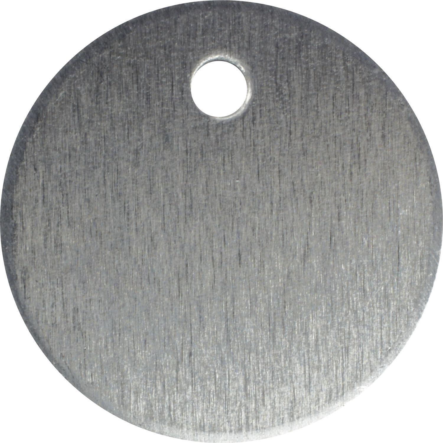 Schlüsselnummer ohne Prägung ø 30 mm, Aluminium blank