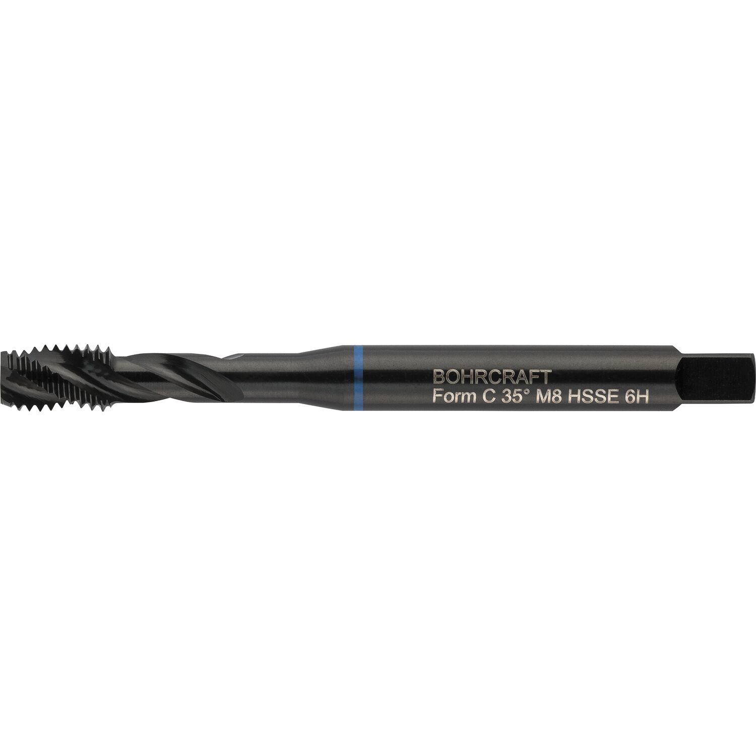 Bohrcraft Maschinengewindebohrer 40º RSP DIN371 M5 verstärkter Schaft Blauring