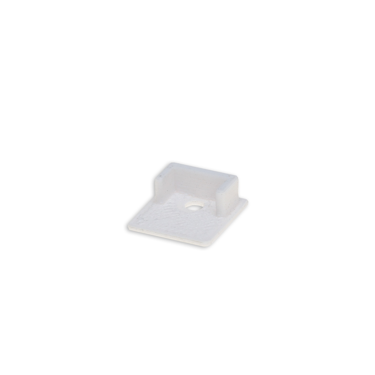 ISOLED Endkappe EC221 weiß für LED Fliesenprofil UP10 mit Kabeldurchführung