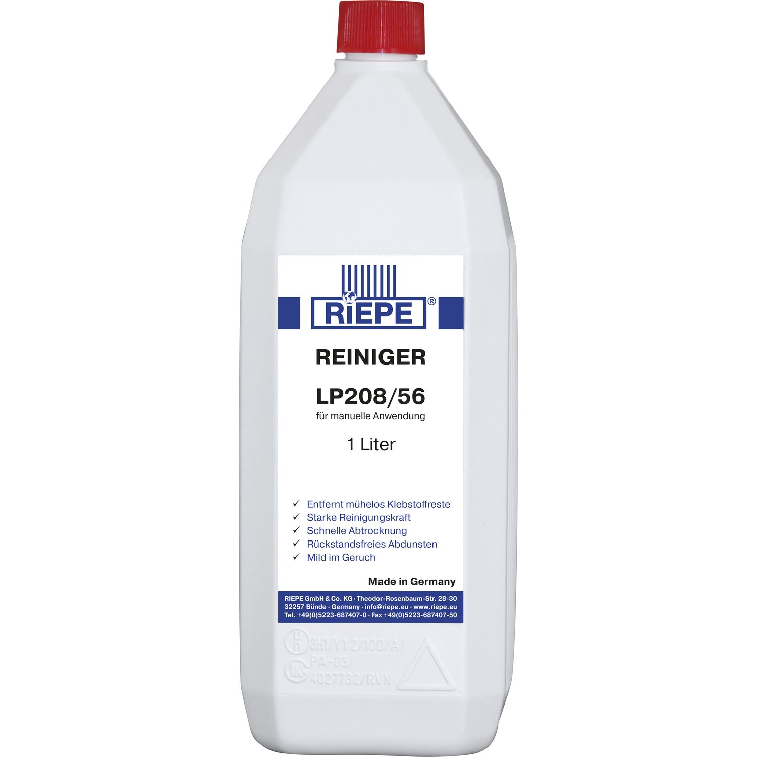 RIEPE Reinigungsmittel LP 208/56 1 Liter zum manuellen Plattenreinigen