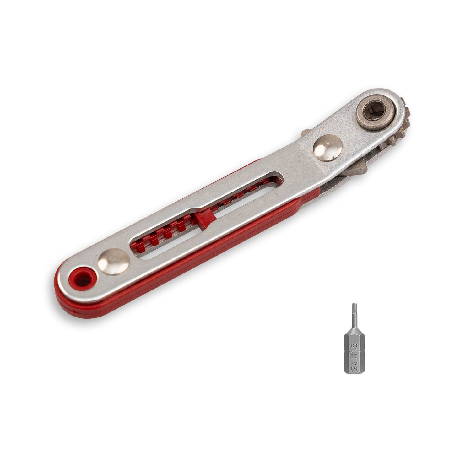 ISOLED Mini-Ratsche (Umschalt-Knarre) inkl. 1,5mm Sechskantbit für Profilverbinder