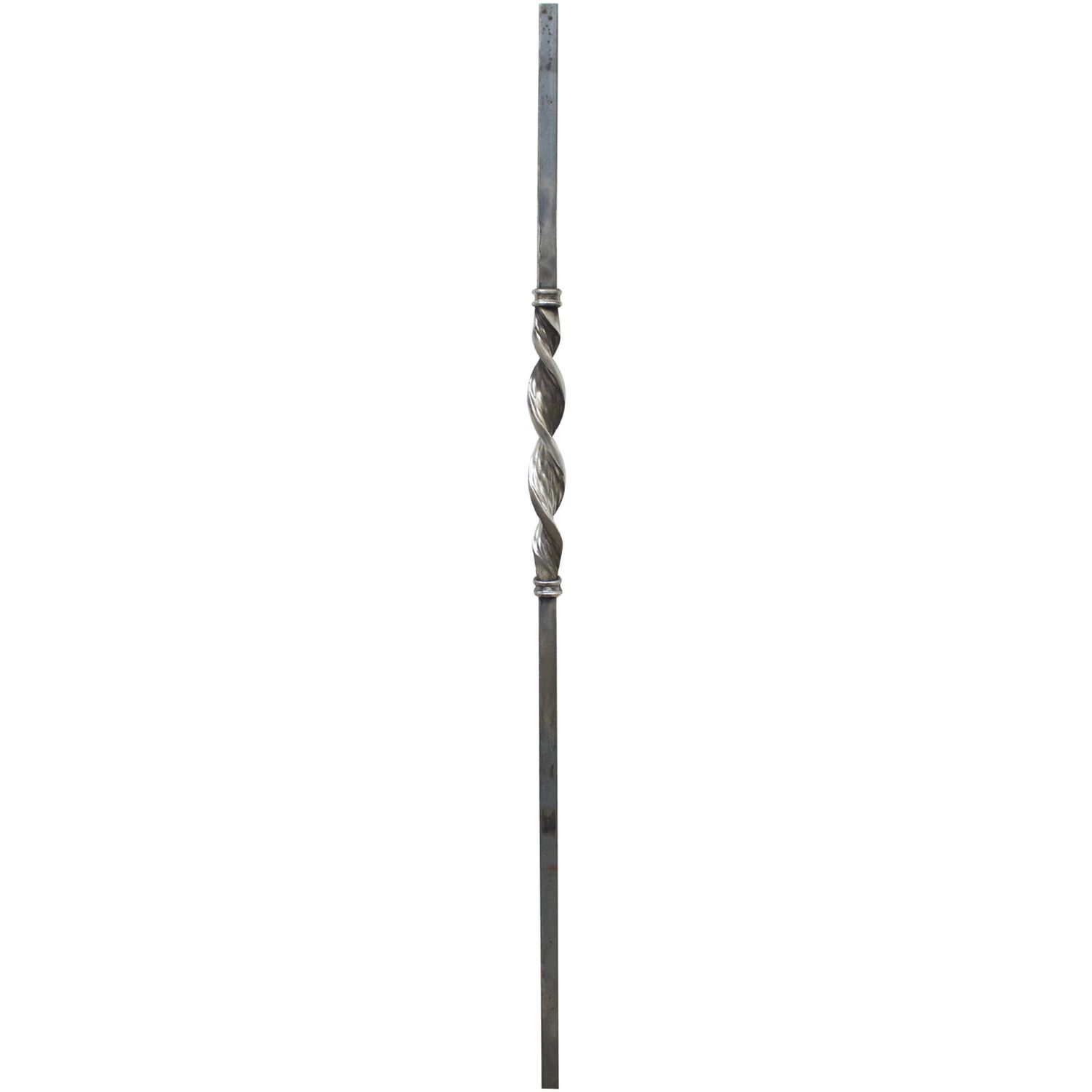IAM DESIGN Anfangstab mittig gedreht, 20x20 x1200mm, Schmiedeeisen