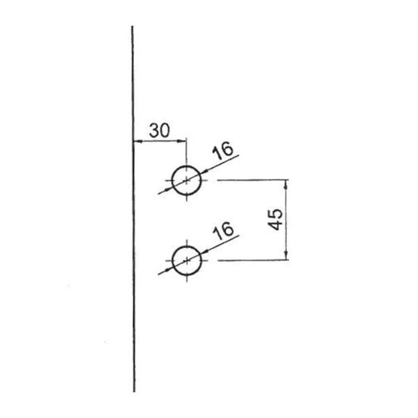 Türband für gewerbliche Anwendungen für 8 bzw. 10 mm Glastüren