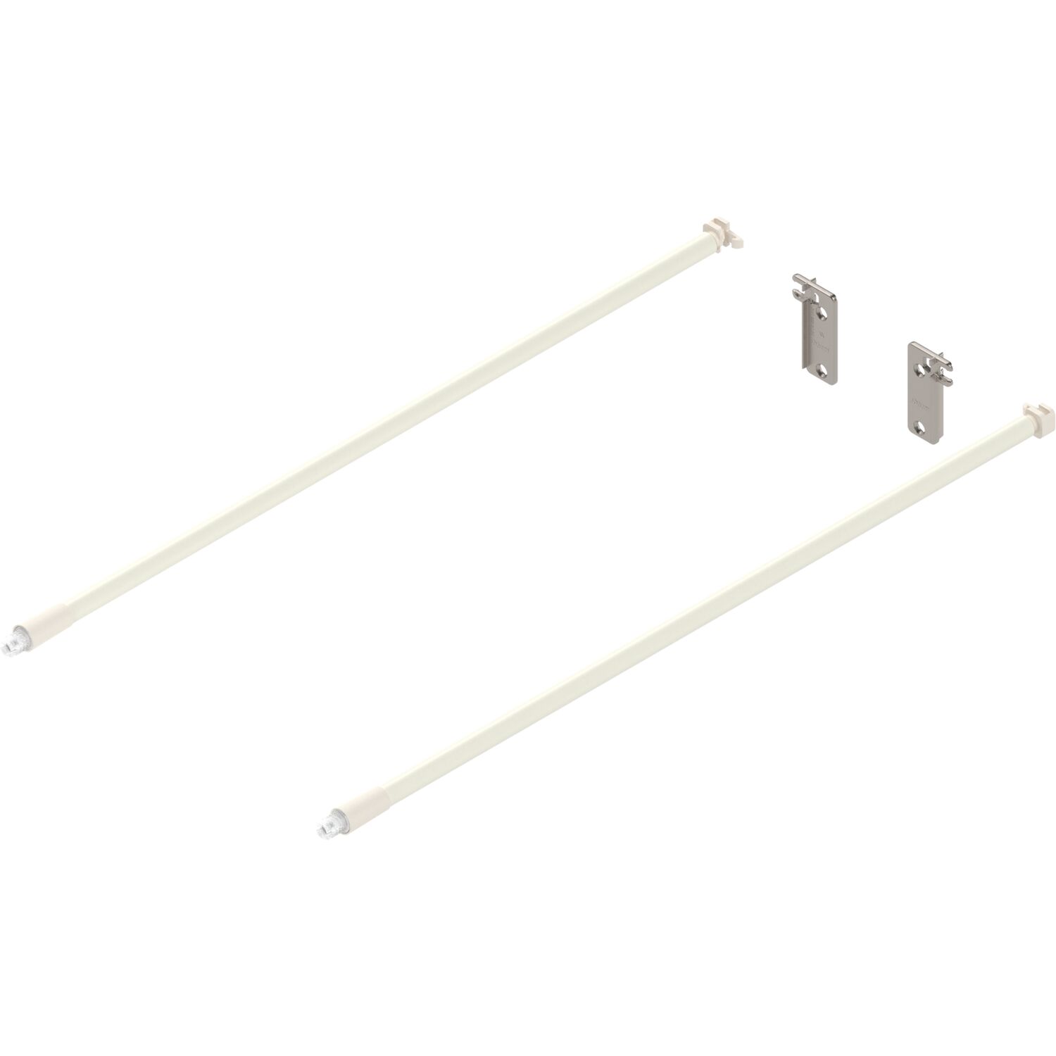 blum Metabox Relingset für Frontauszug Länge 450, Aluminium cremeweiß