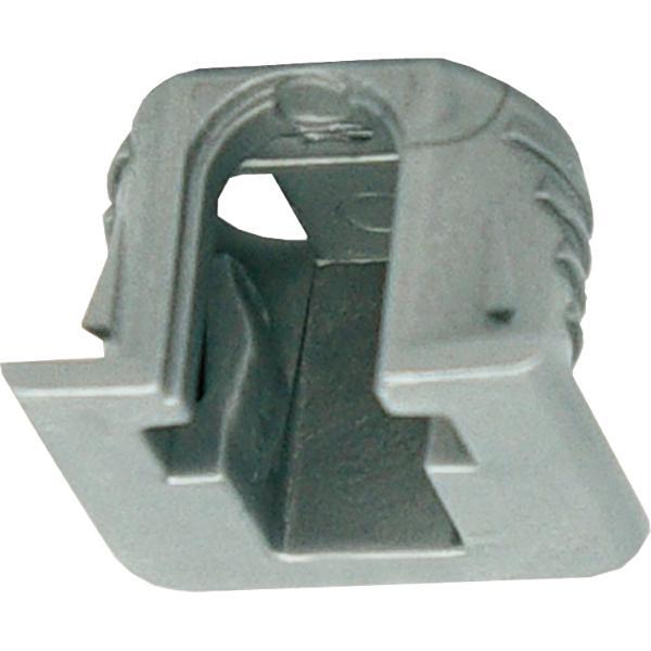 ITALIANA ferramenta Bodenträger FLIPPER zum Anschrauben Bohr ø15 mm silberfarbig